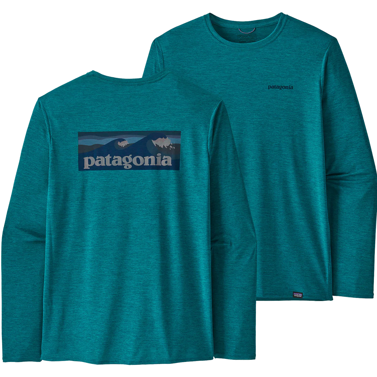 Men's Long-Sleeved Capilene Cool Daily Graphic Shirt - Waters - Onhollan