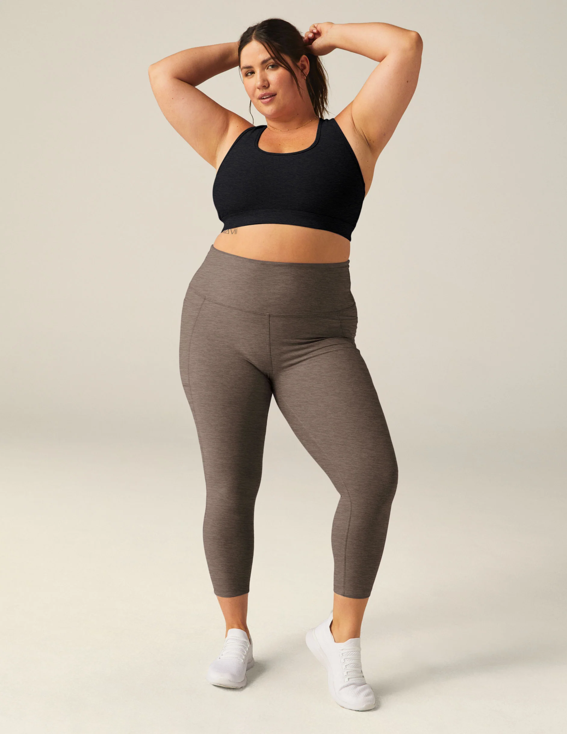 Spacedye Out Of Pocket High Waisted Midi Legging - Onhollan