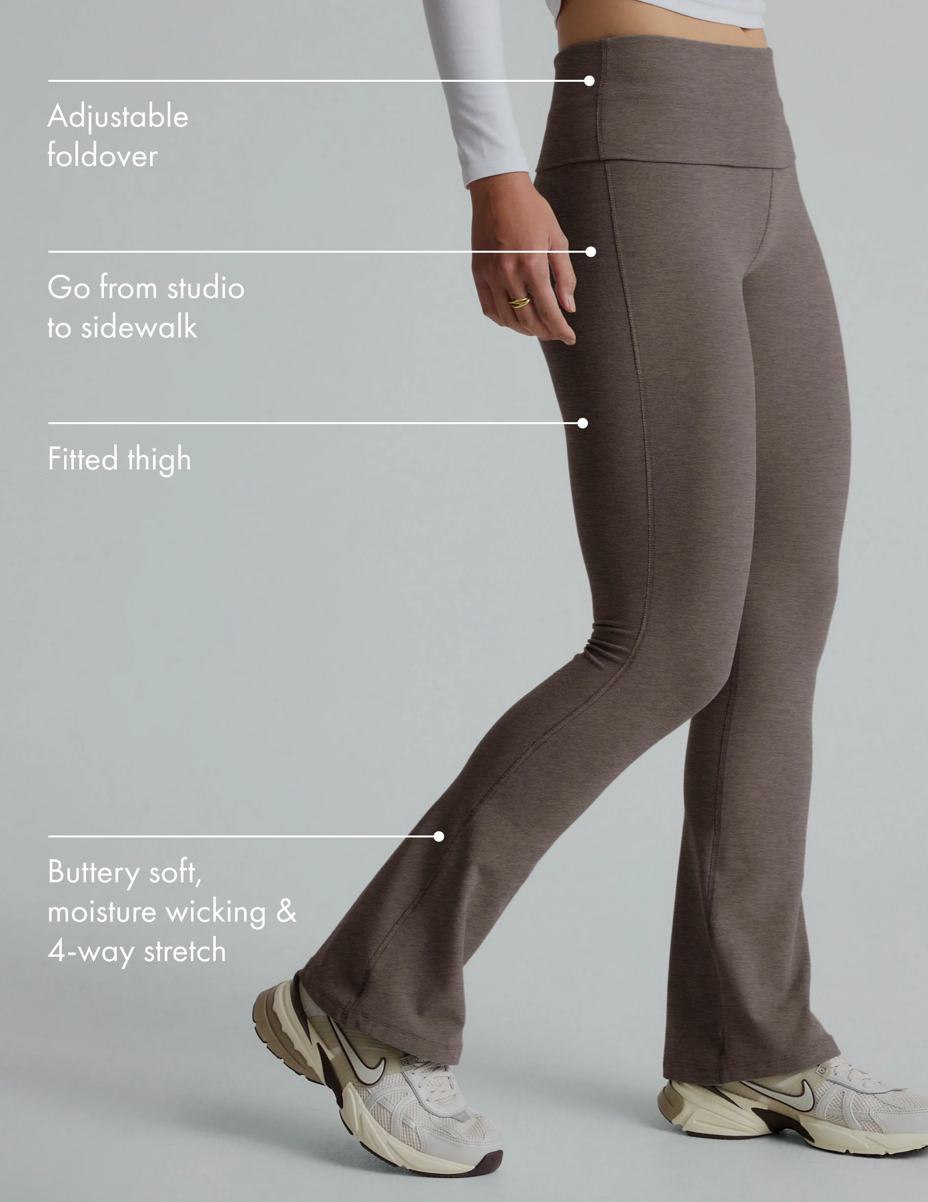 Spacedye Foldover Bootcut Pant - Onhollan