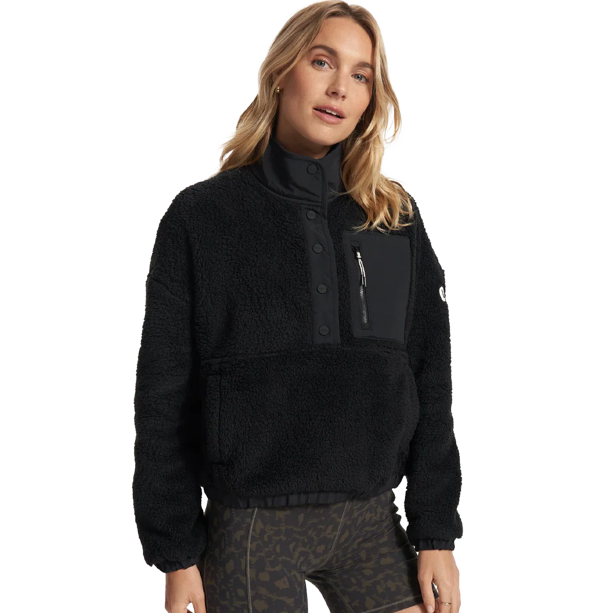 Women's Cozy Sherpa Popover - Onhollan