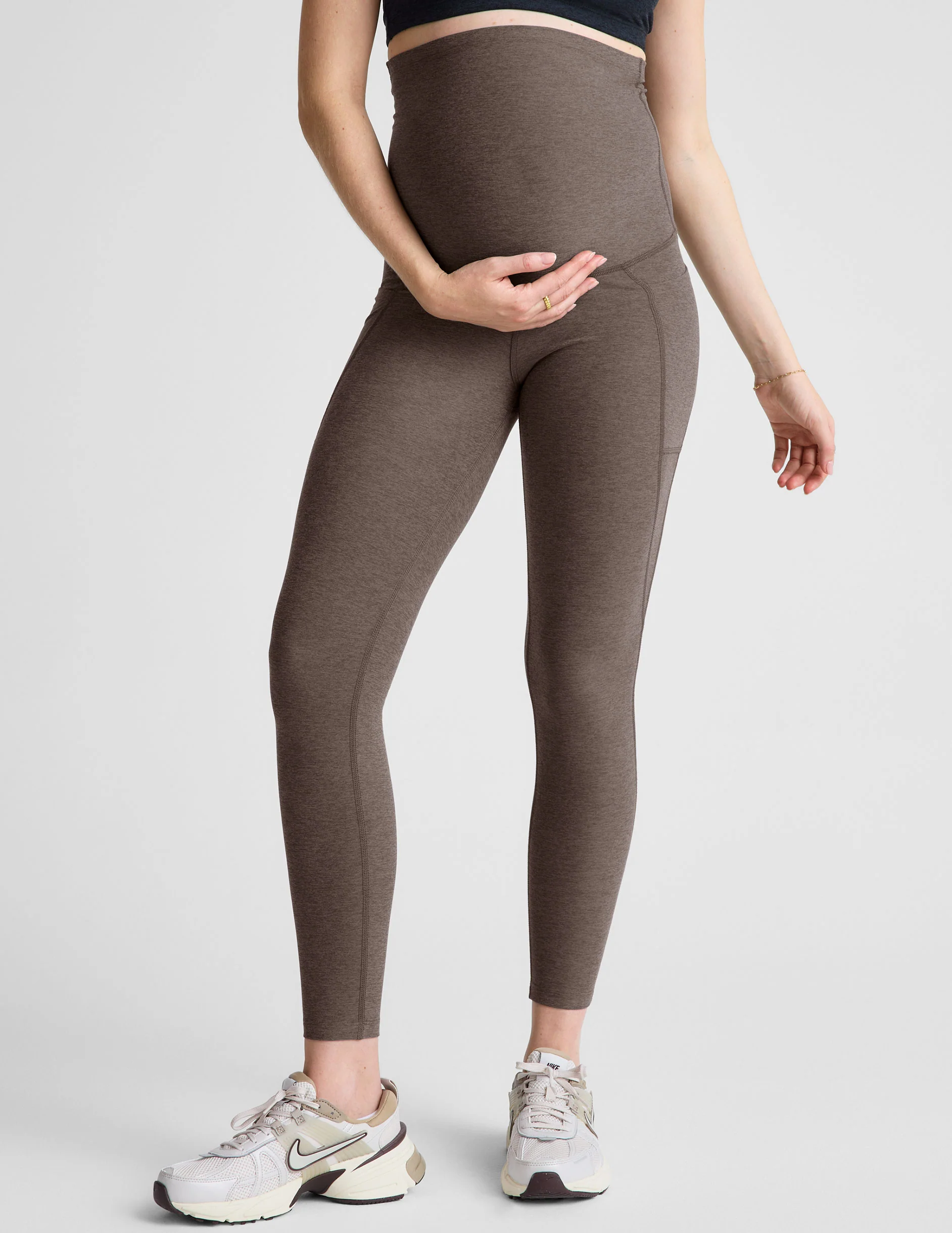 Spacedye Love the Bump Maternity Pocket Midi Legging - Onhollan