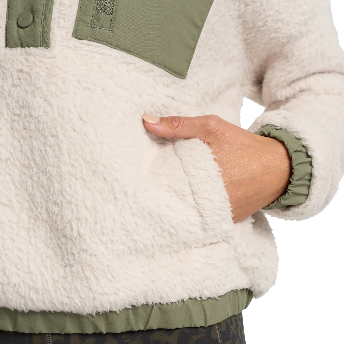 Women's Cozy Sherpa Popover - Onhollan