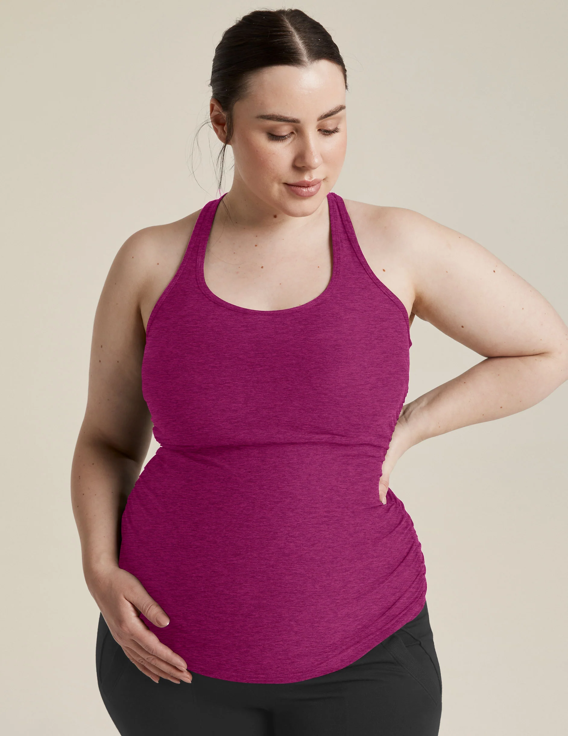 Featherweight Let It Grow Racerback Maternity Tank - Onhollan