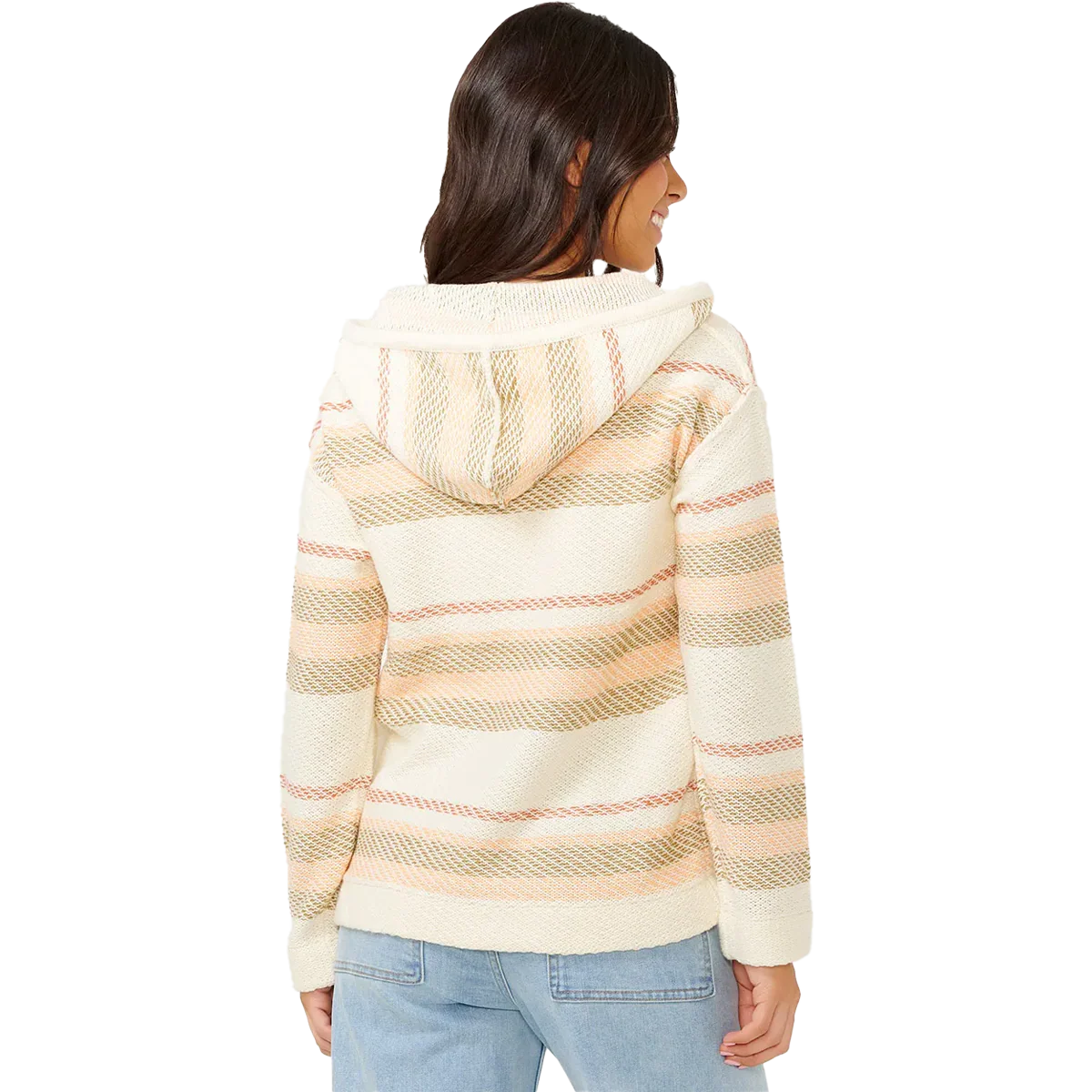 Women's Desert Dreams Striped Poncho - Onhollan