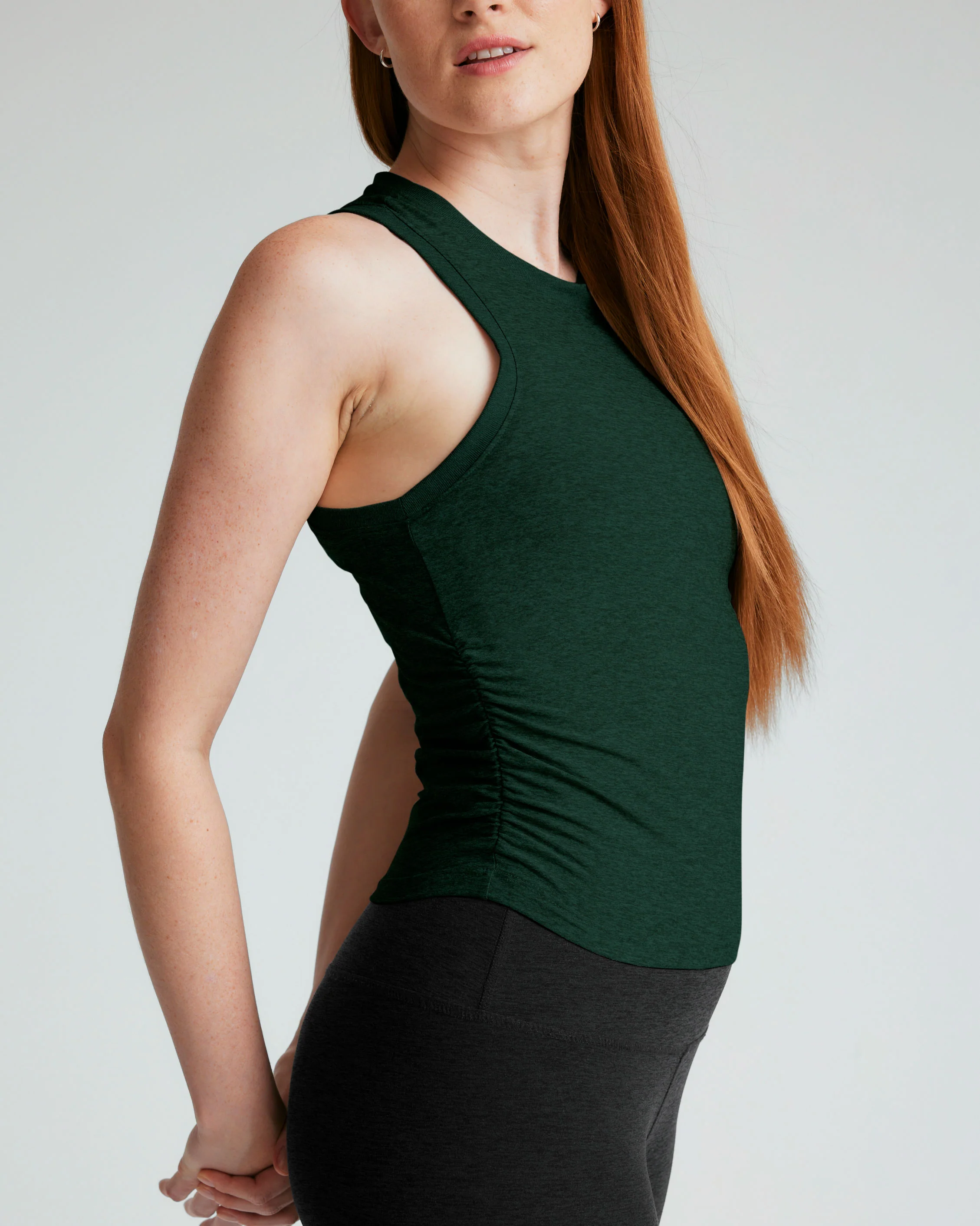 Featherweight Your Fit Shirred Tank - Onhollan