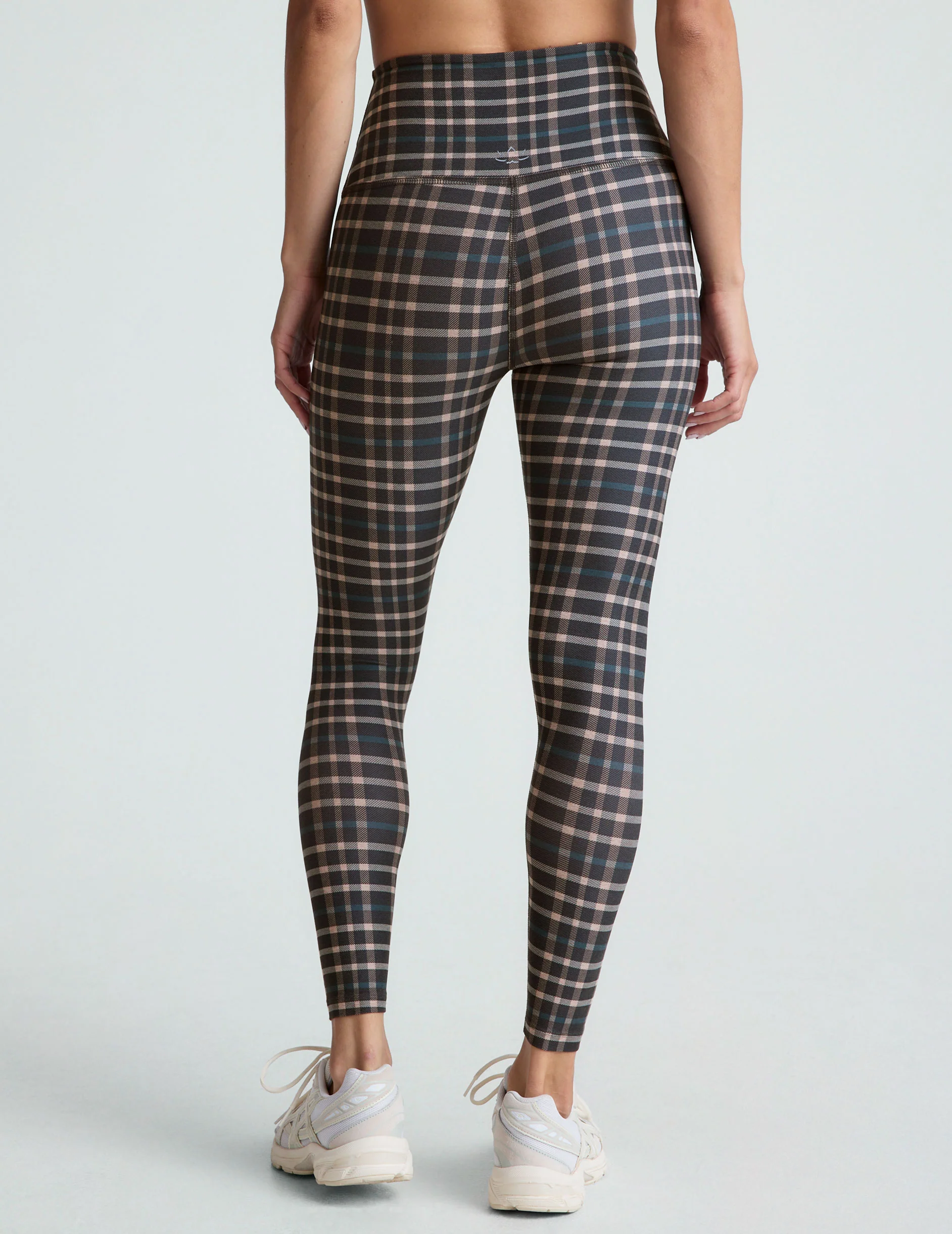 Preppy Plaid SoftMark High Waisted Midi Legging - Onhollan
