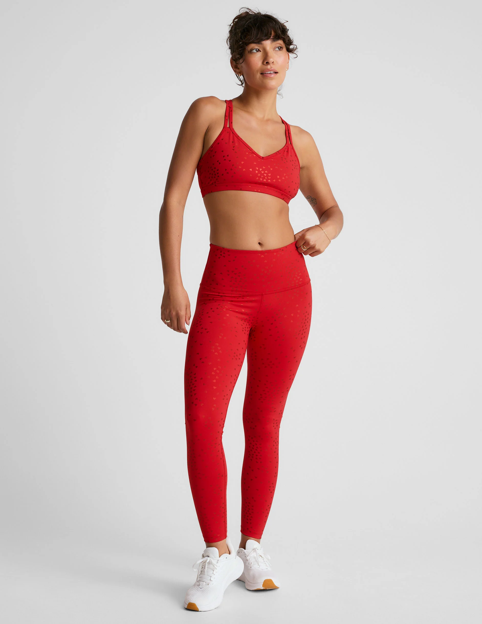 Hearts PowerShine High Waisted Midi Legging - Onhollan
