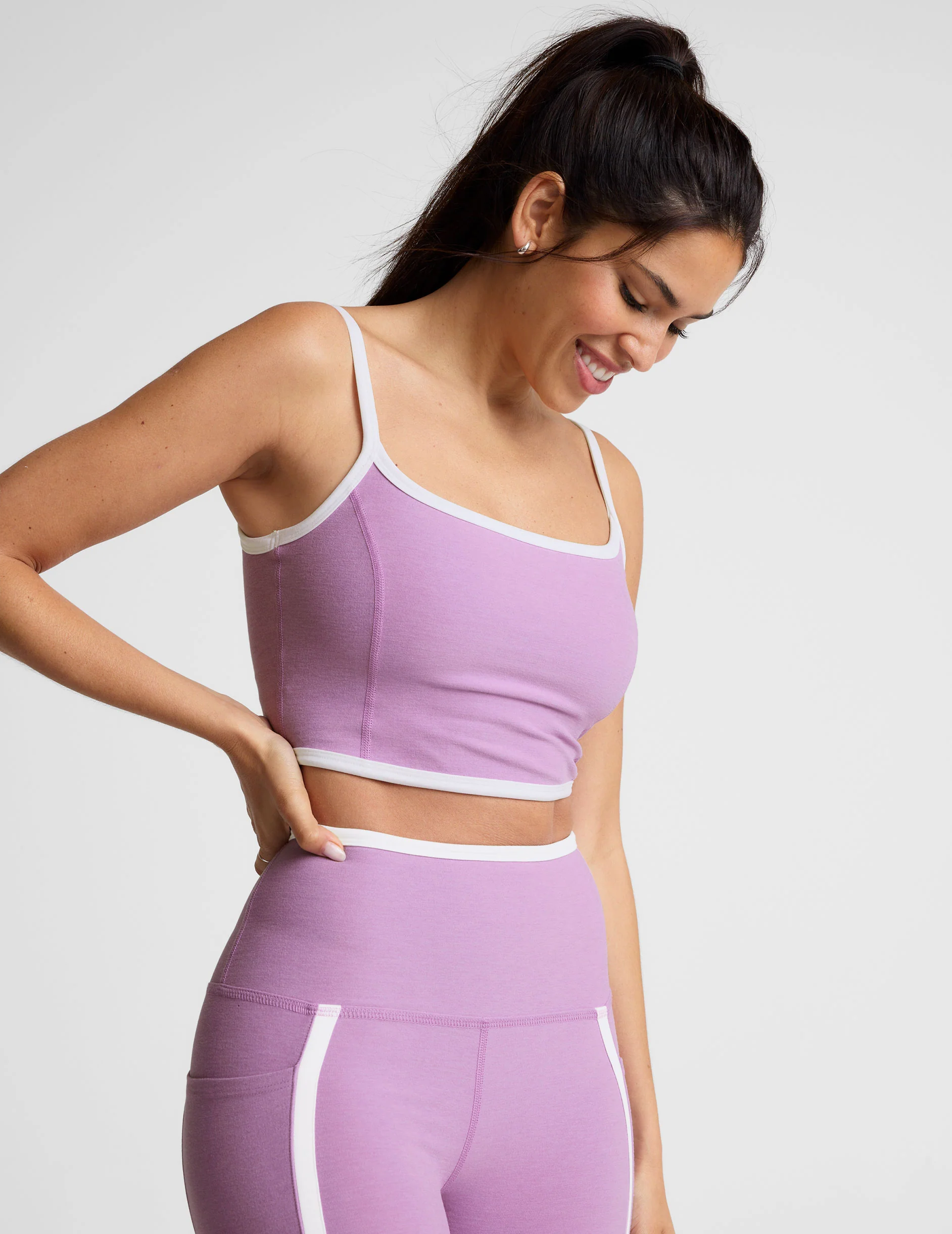 Spacedye New Moves High Cropped Tank - Onhollan