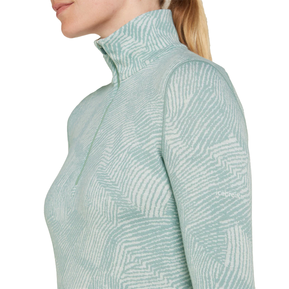 Women's Merino 260 Vertex Long Sleeve 1/2 Thermal Top Frozen Forms - Onhollan