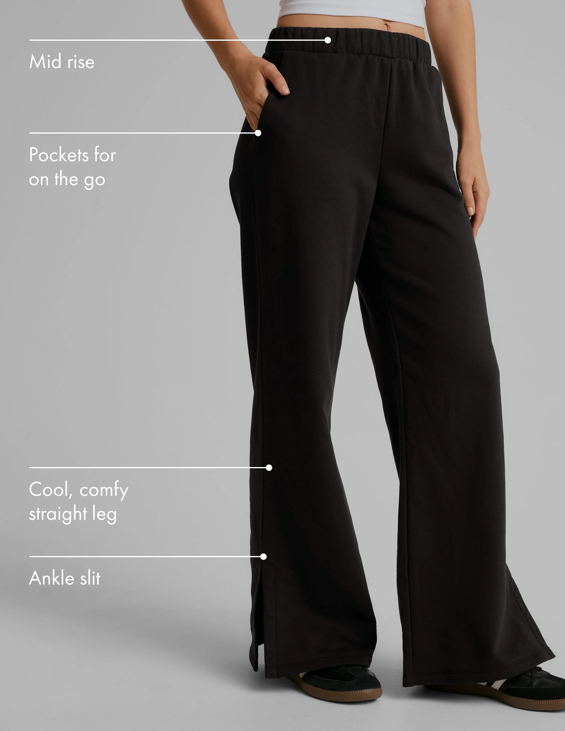 LuxeFleece Wide Leg Pant - Onhollan