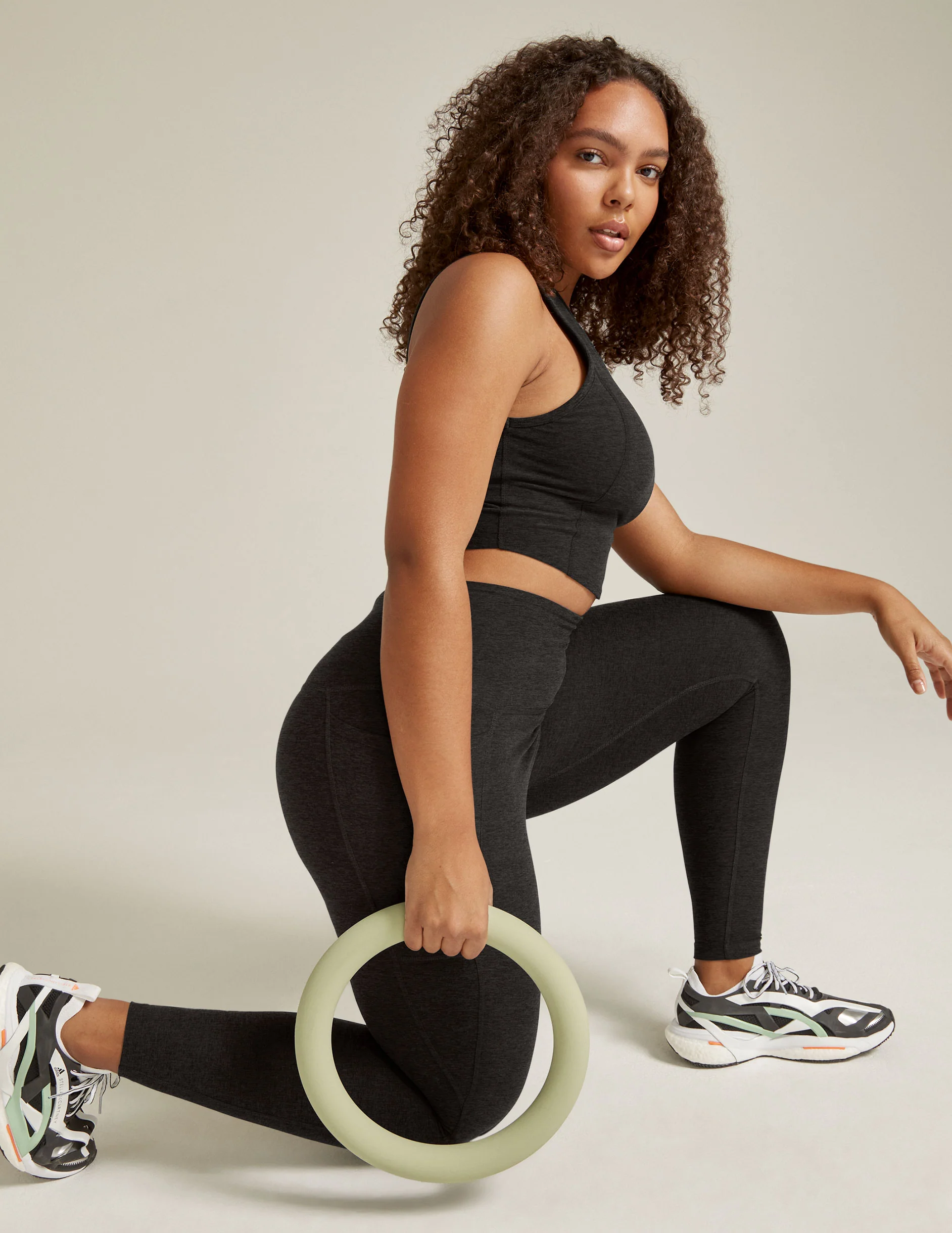 Spacedye Out Of Pocket High Waisted Midi Legging - Onhollan