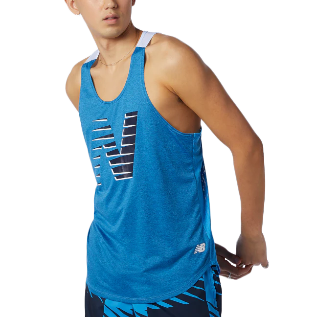 Men's Fast Flight Printed Singlet - Onhollan