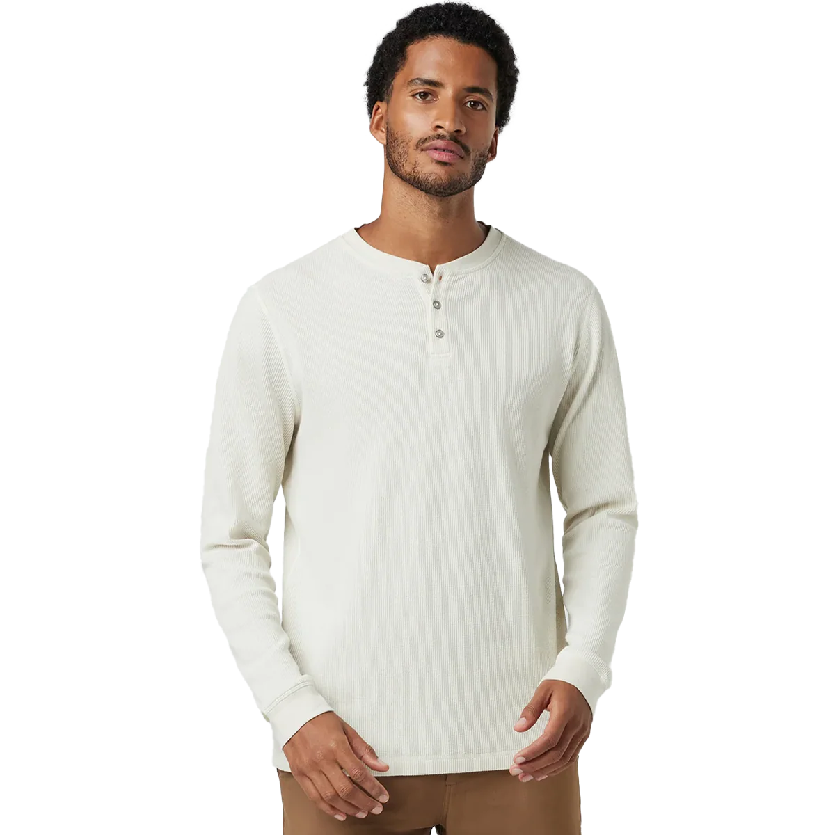 Men's Waffle Henley - Onhollan