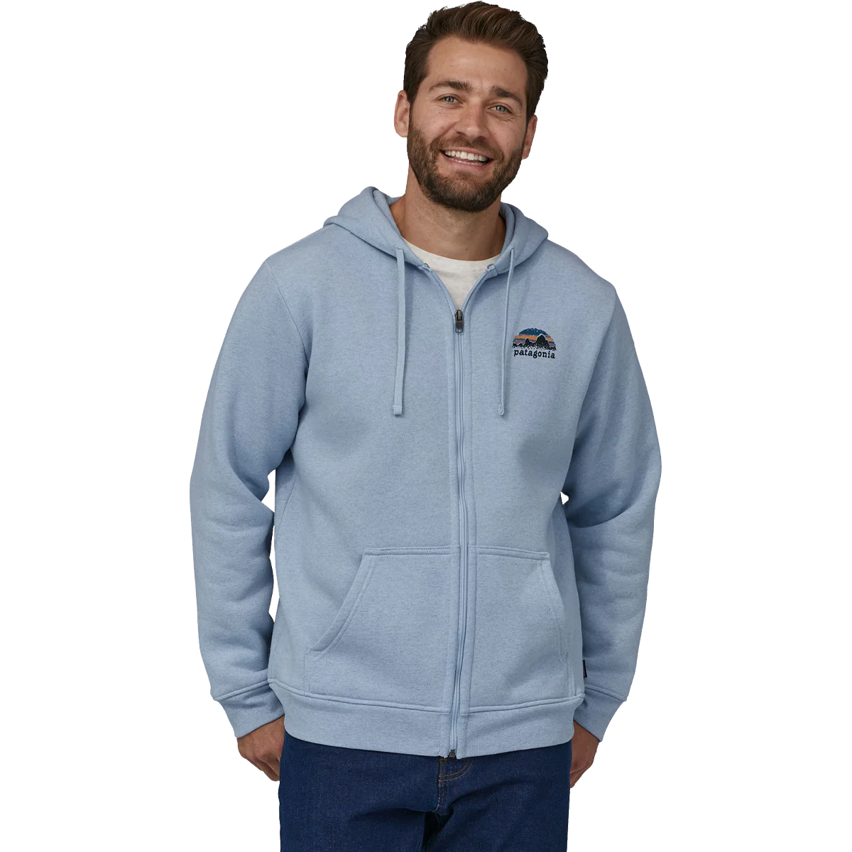 Men's Skyline Stencil Uprisal Full Zip Hoody - Onhollan
