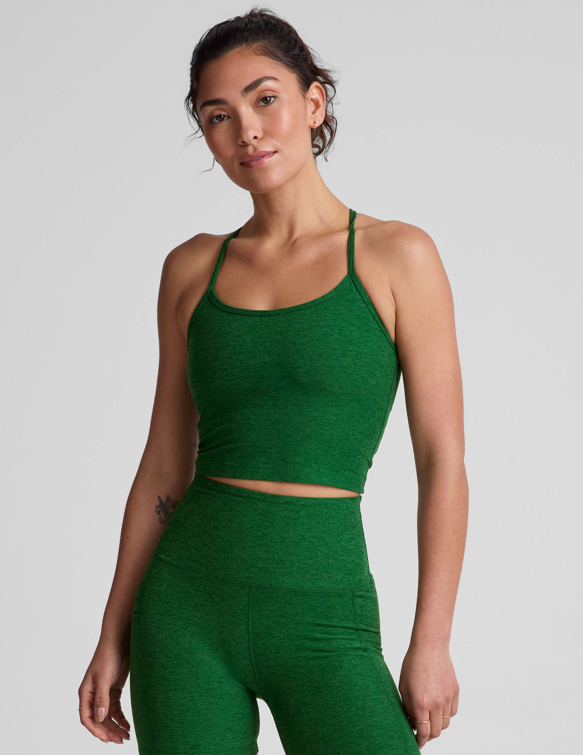 Spacedye Slim Racerback Cropped Tank - Onhollan