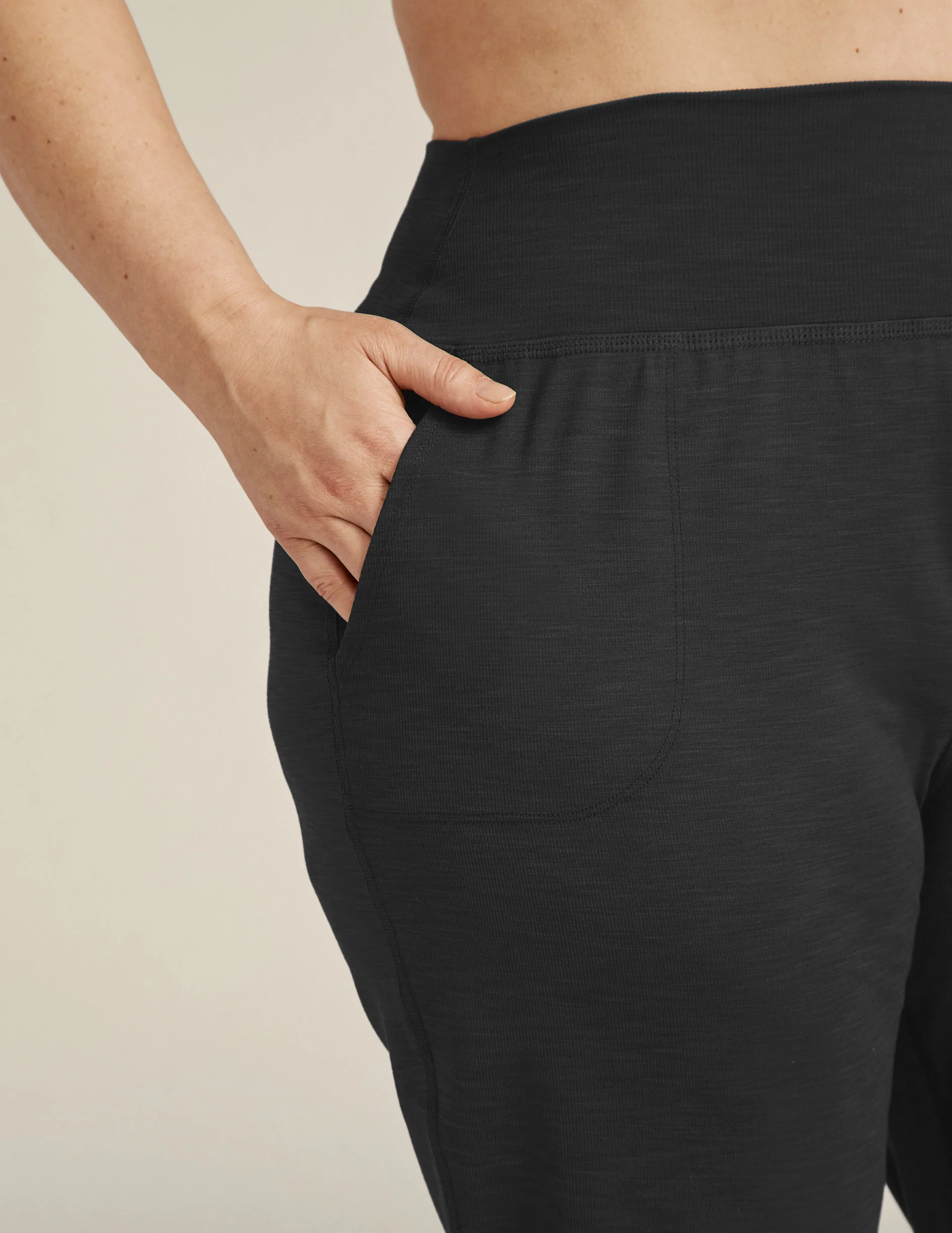 Heather Rib Midi Jogger - Onhollan