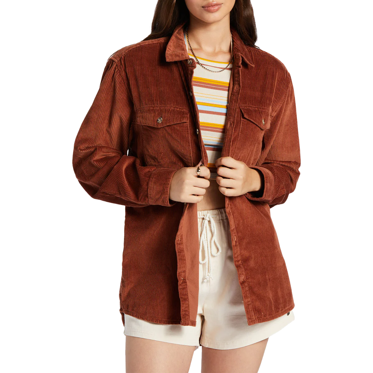 Women's Let It Go Corduroy Long Sleeve - Onhollan