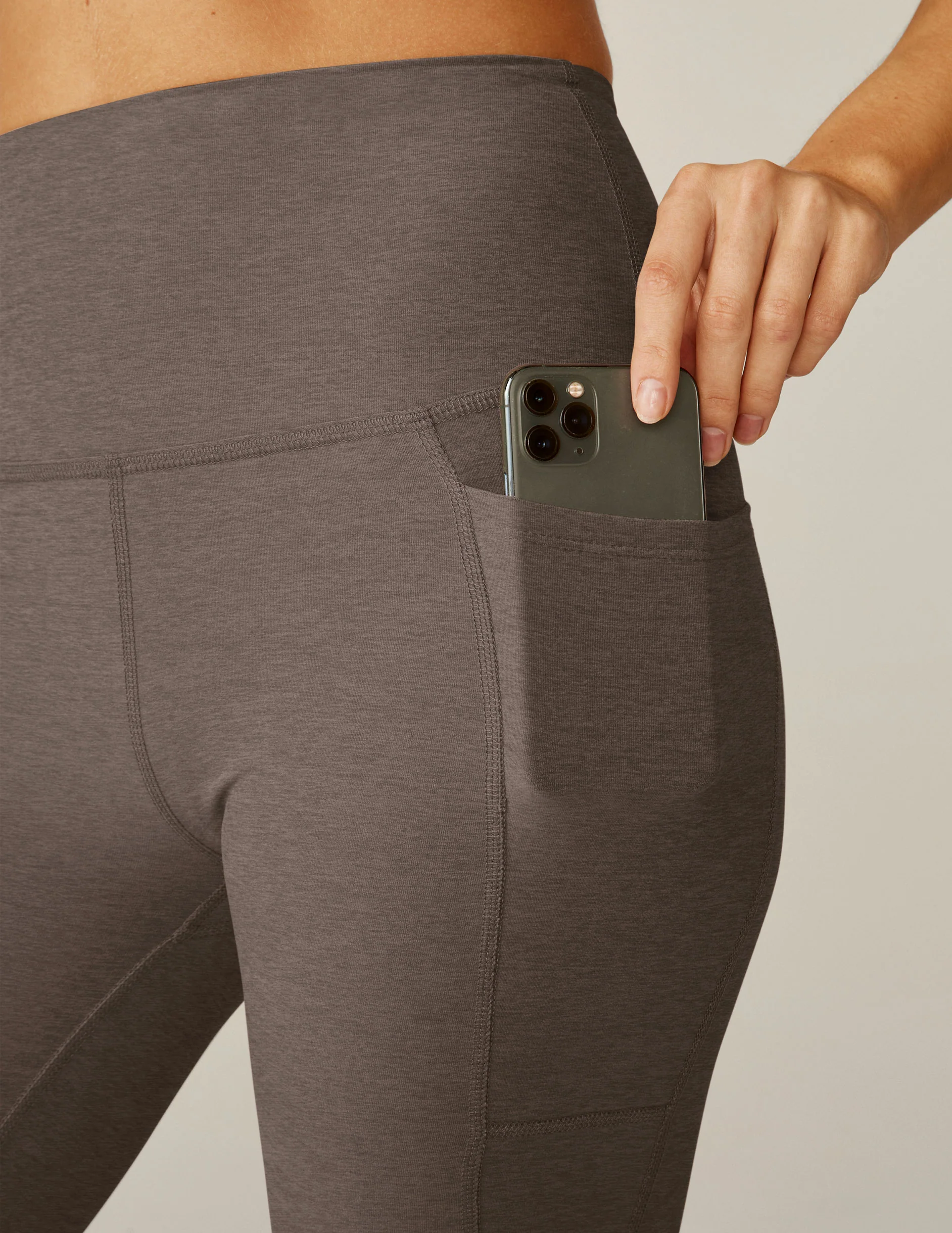 Spacedye Out Of Pocket High Waisted Midi Legging - Onhollan