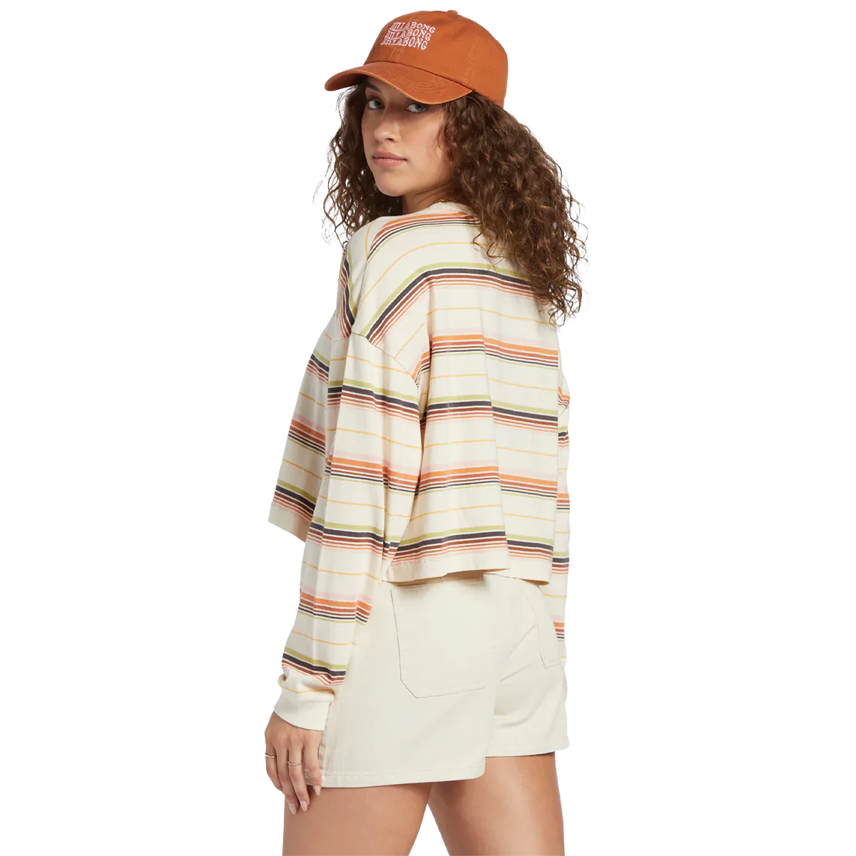 Women's Beach Boyfriend Stripe Crew - Onhollan