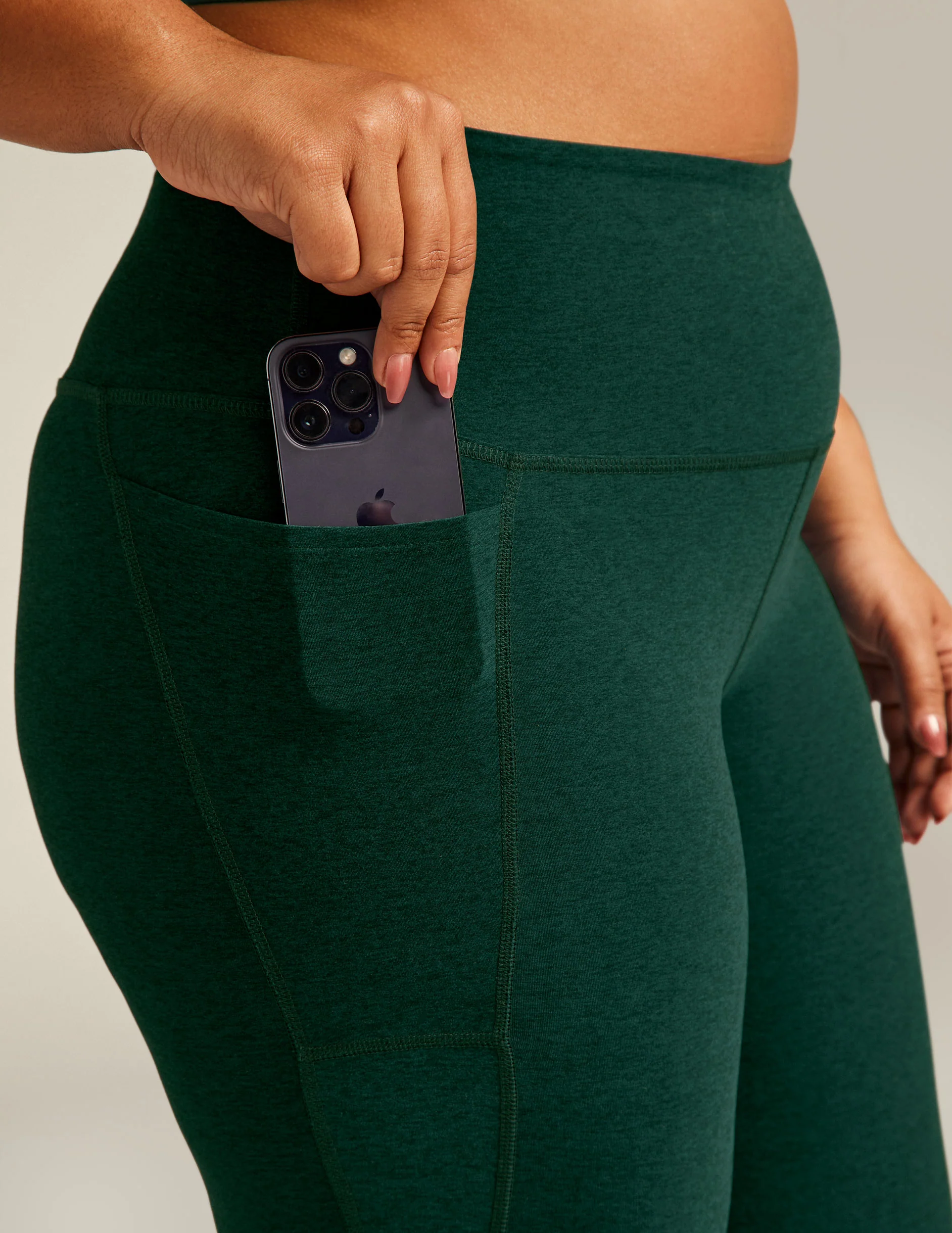 Spacedye Out Of Pocket High Waisted Midi Legging - Onhollan