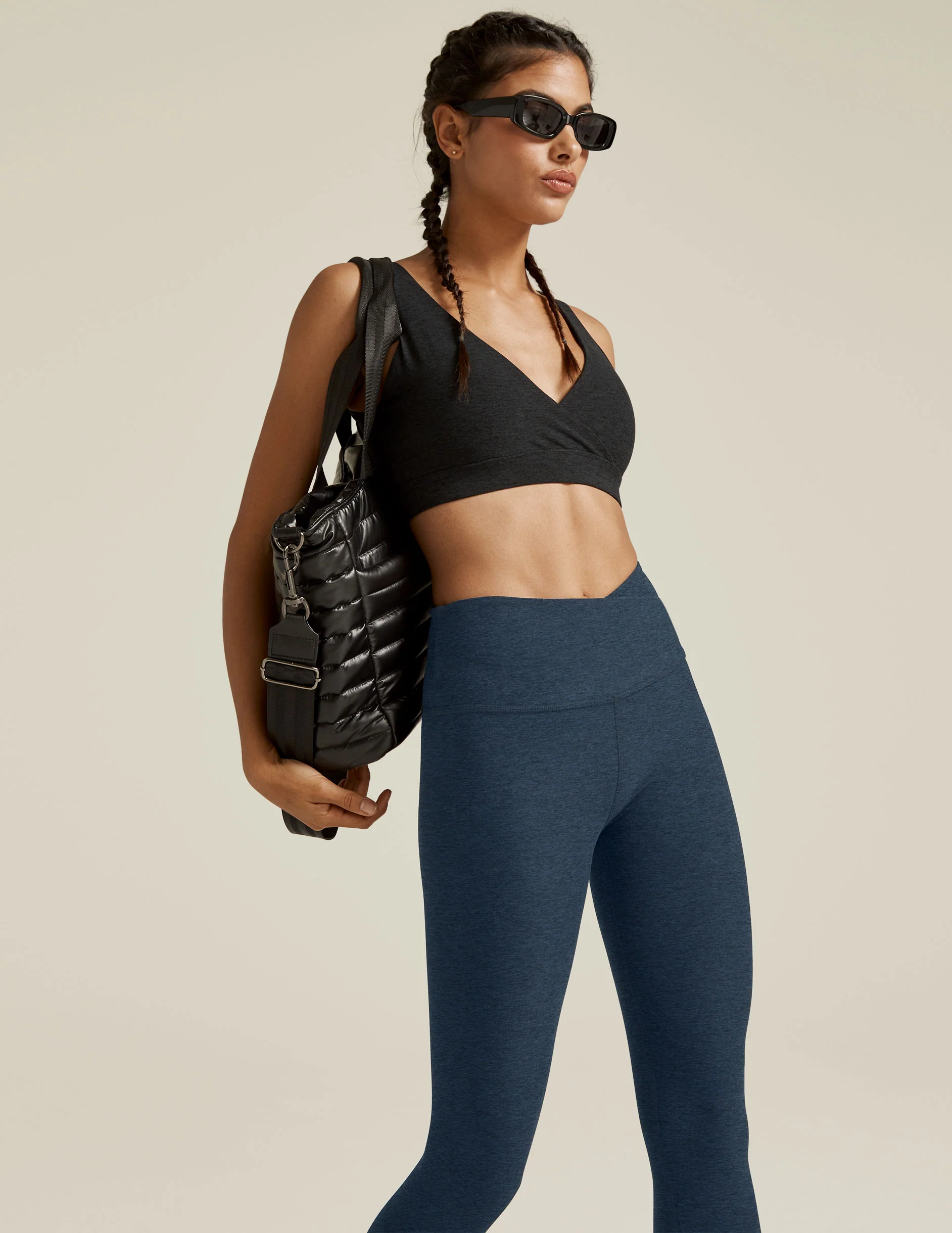 Spacedye At Your Leisure High Waisted Midi Legging - Onhollan