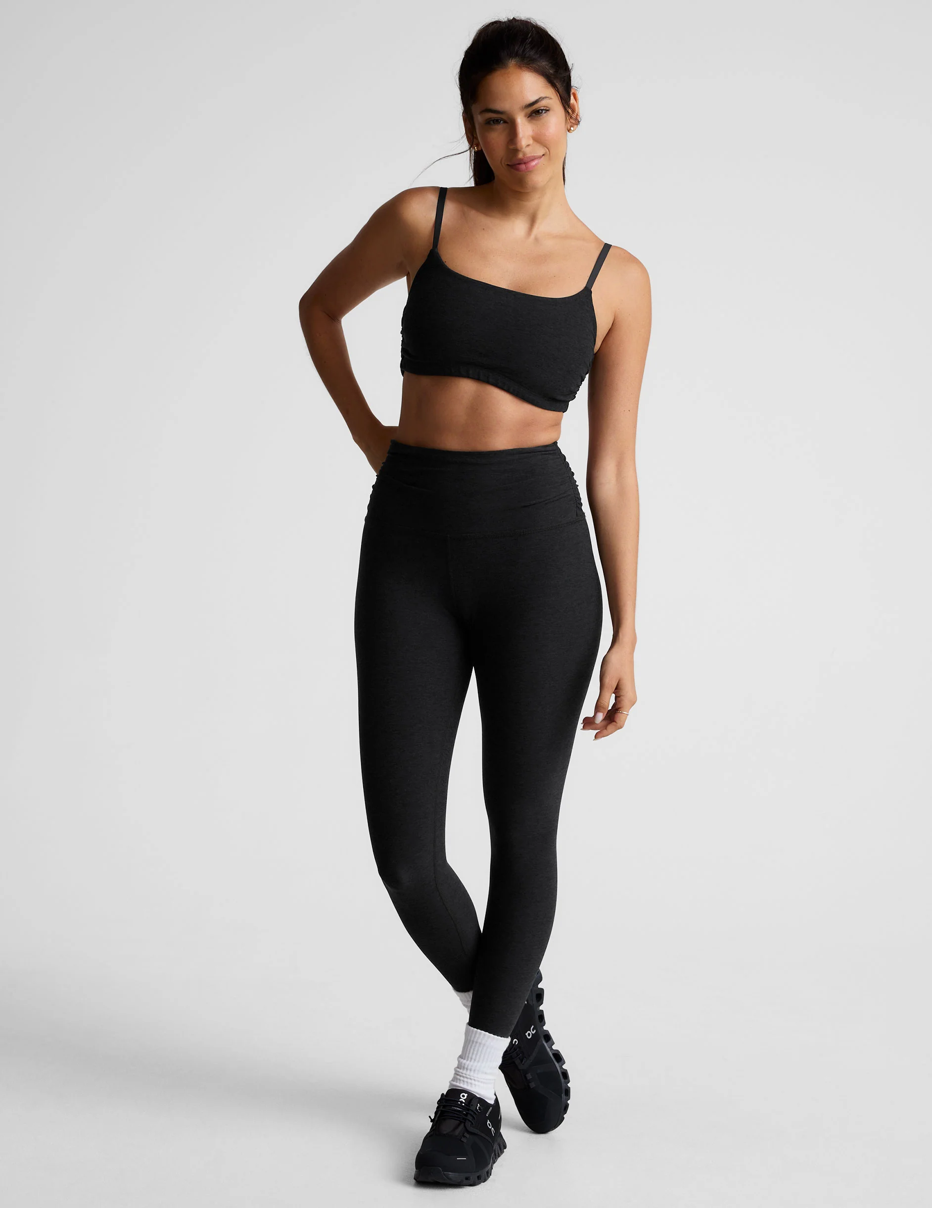 Spacedye Raise The Barre Shirred Bra - Onhollan