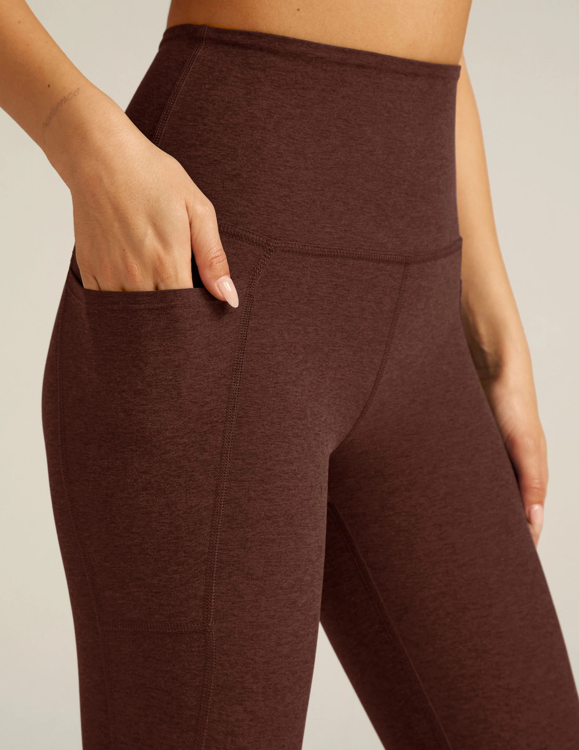 Spacedye Out Of Pocket High Waisted Midi Legging - Onhollan