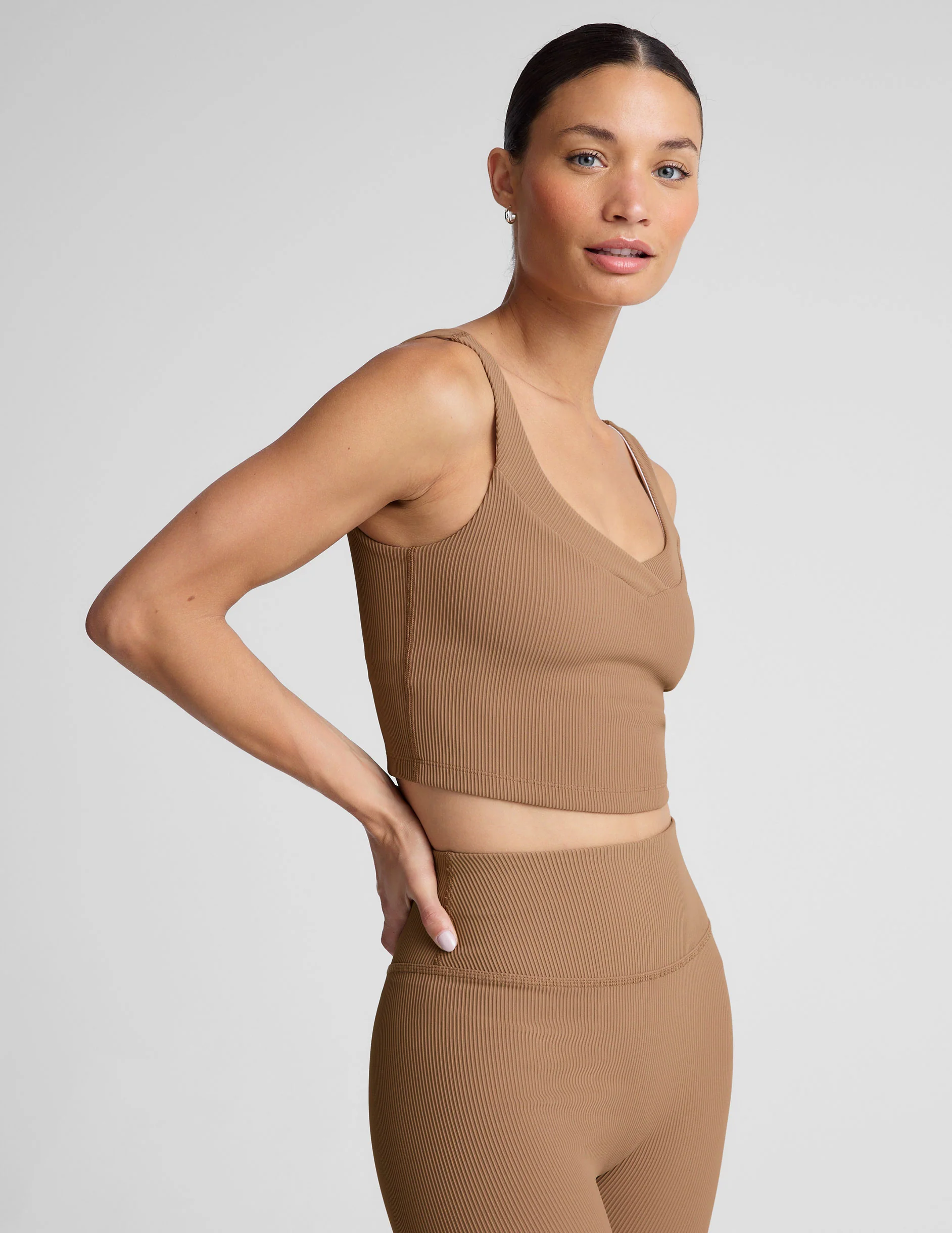 Impulse Ribbed Cropped Tank - Onhollan