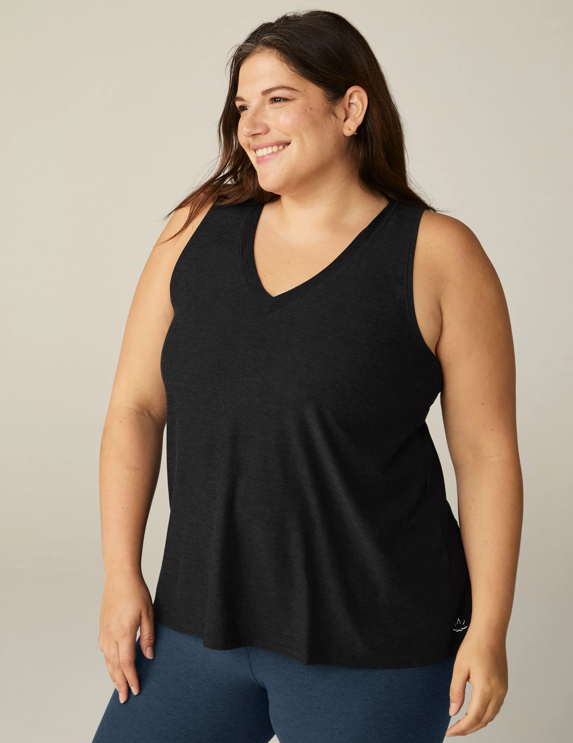 Featherweight All About It Split Back Tank (1X-4X) - Onhollan