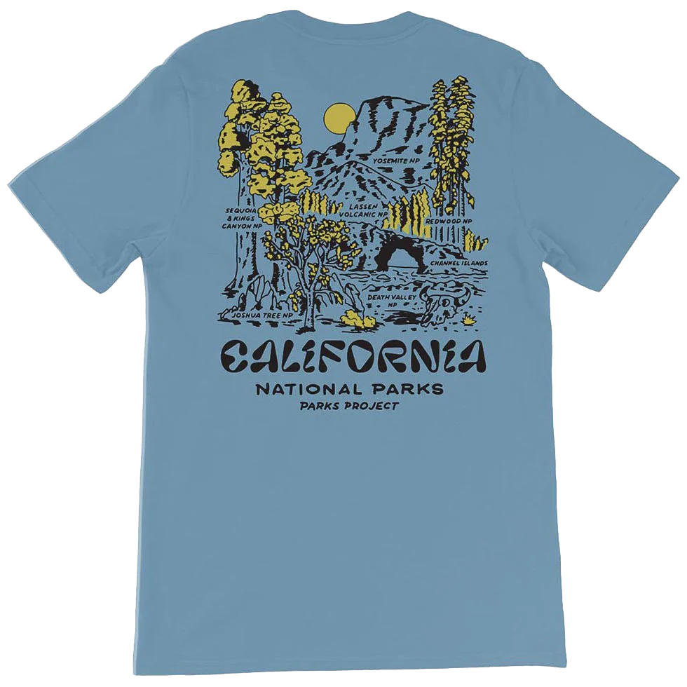 Men's National Parks of California Vintage Tee - Onhollan