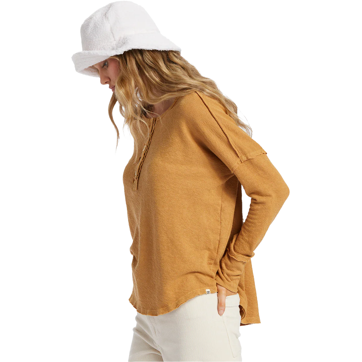 Women's New Anyday Henley Top - Onhollan