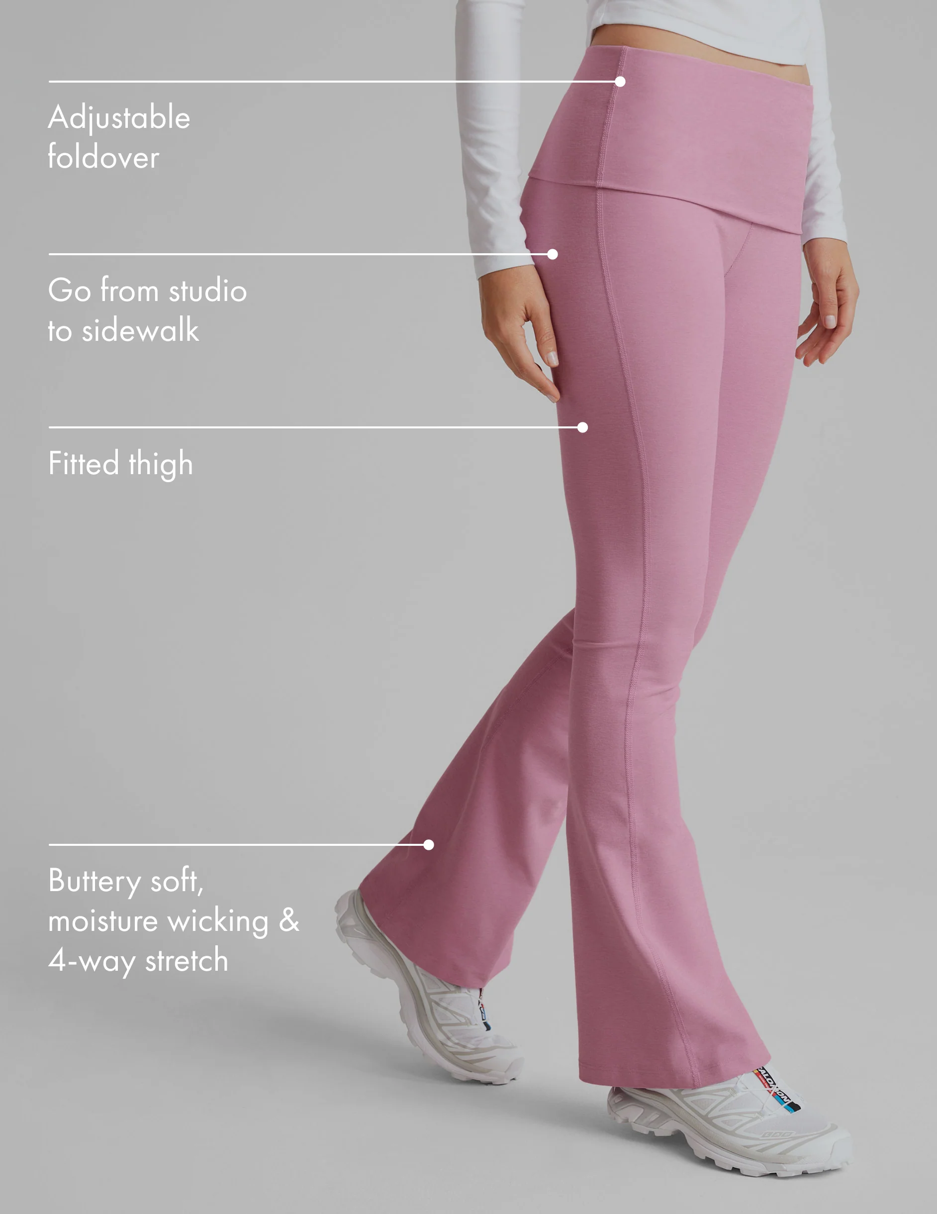 Spacedye Foldover Bootcut Pant - Onhollan