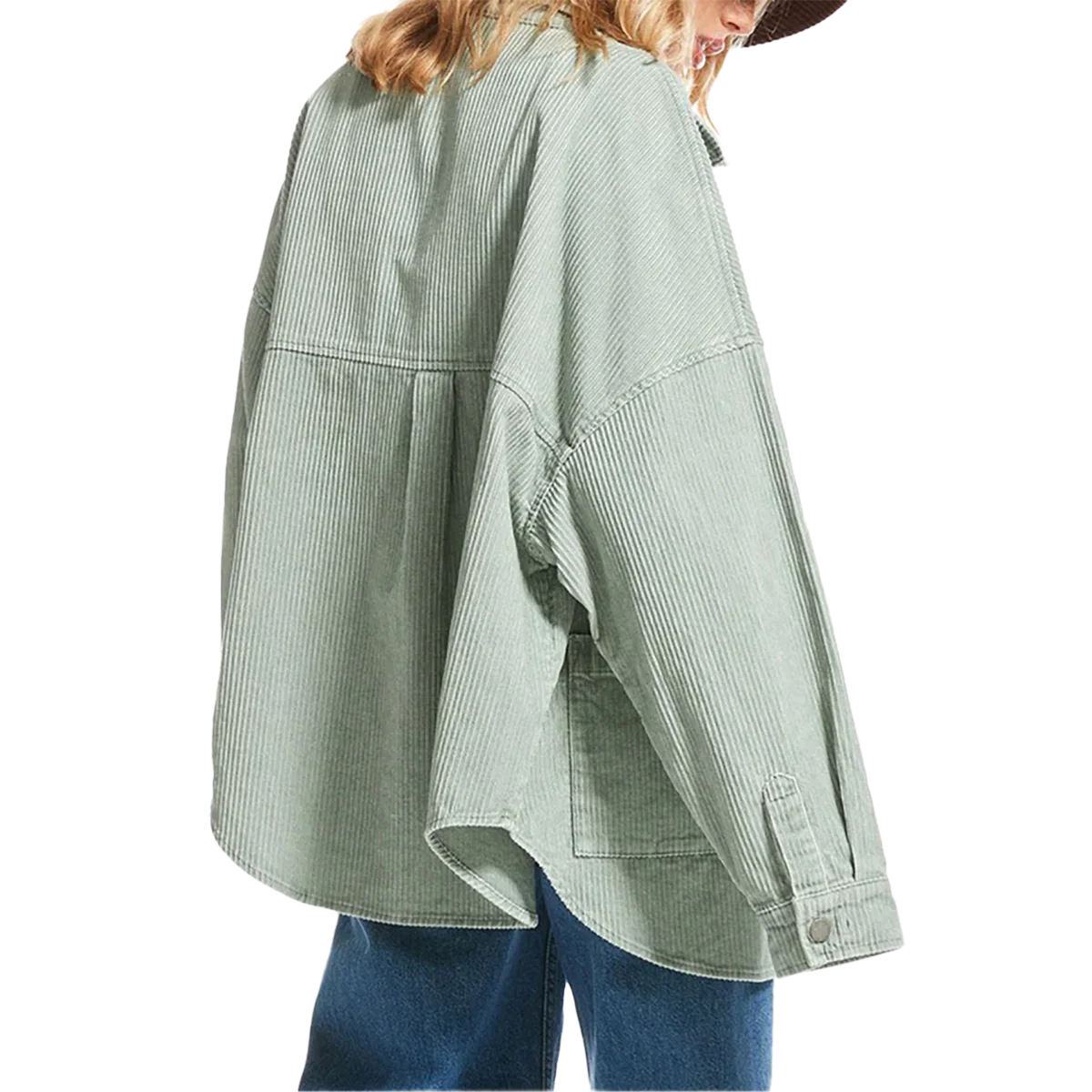 Women's Kick Back Washed Corduroy Shirt - Onhollan