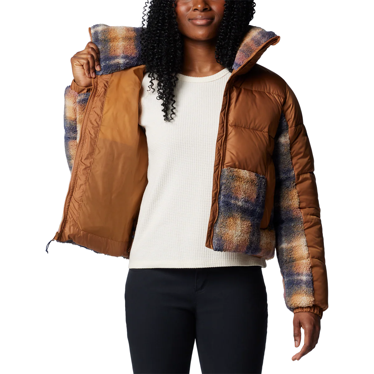 Women's Leadbetter Point II Print Sherpa Hybrid - Onhollan