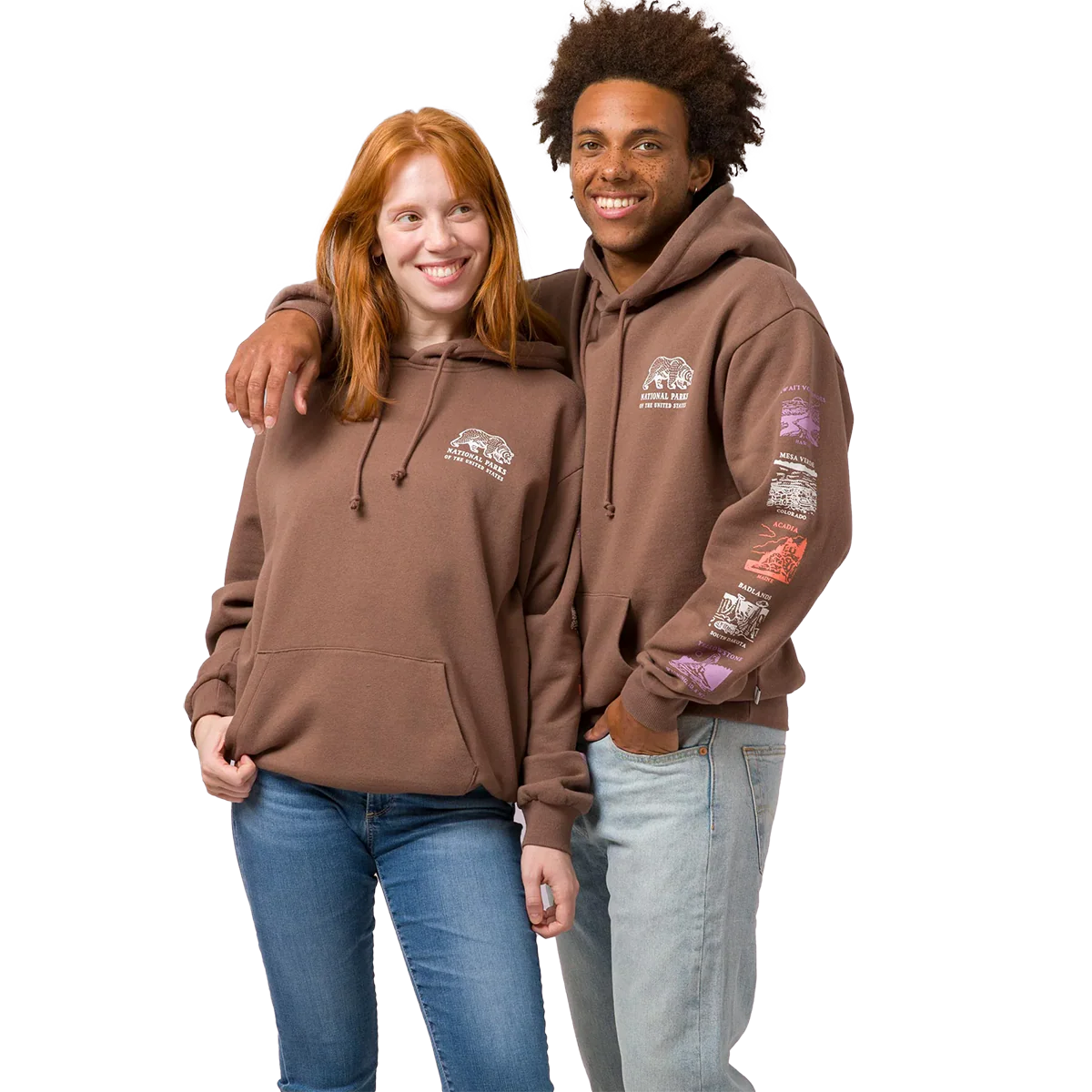 National Parks Pictograms Fill In Hoodie - Onhollan