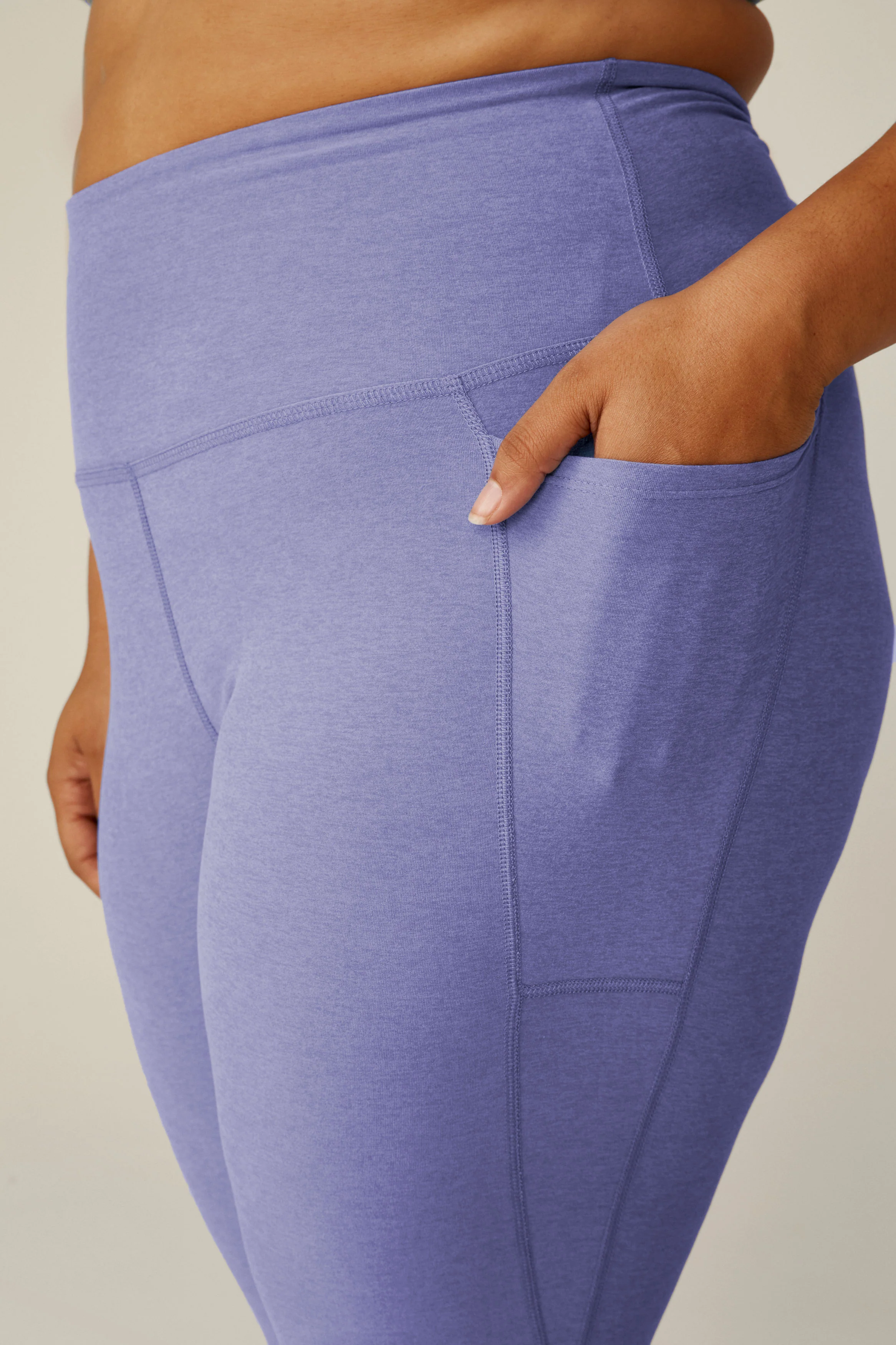 Spacedye Out Of Pocket High Waisted Midi Legging - Onhollan