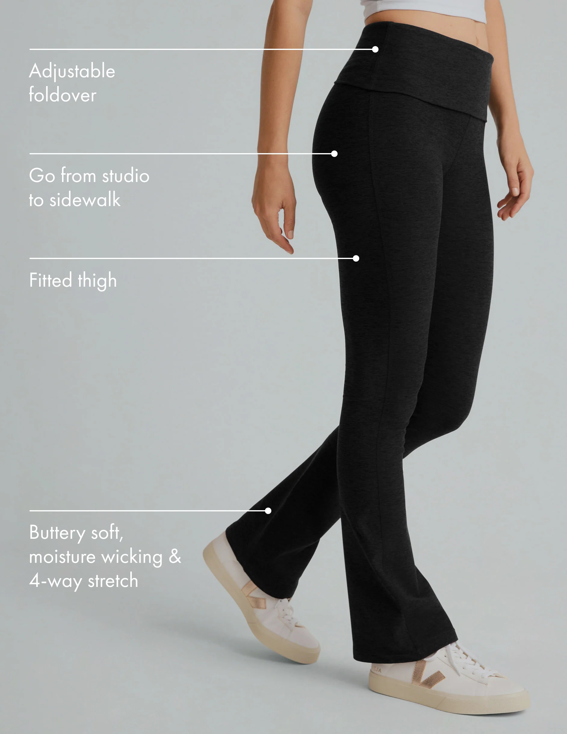 Spacedye Foldover Bootcut Pant - Onhollan