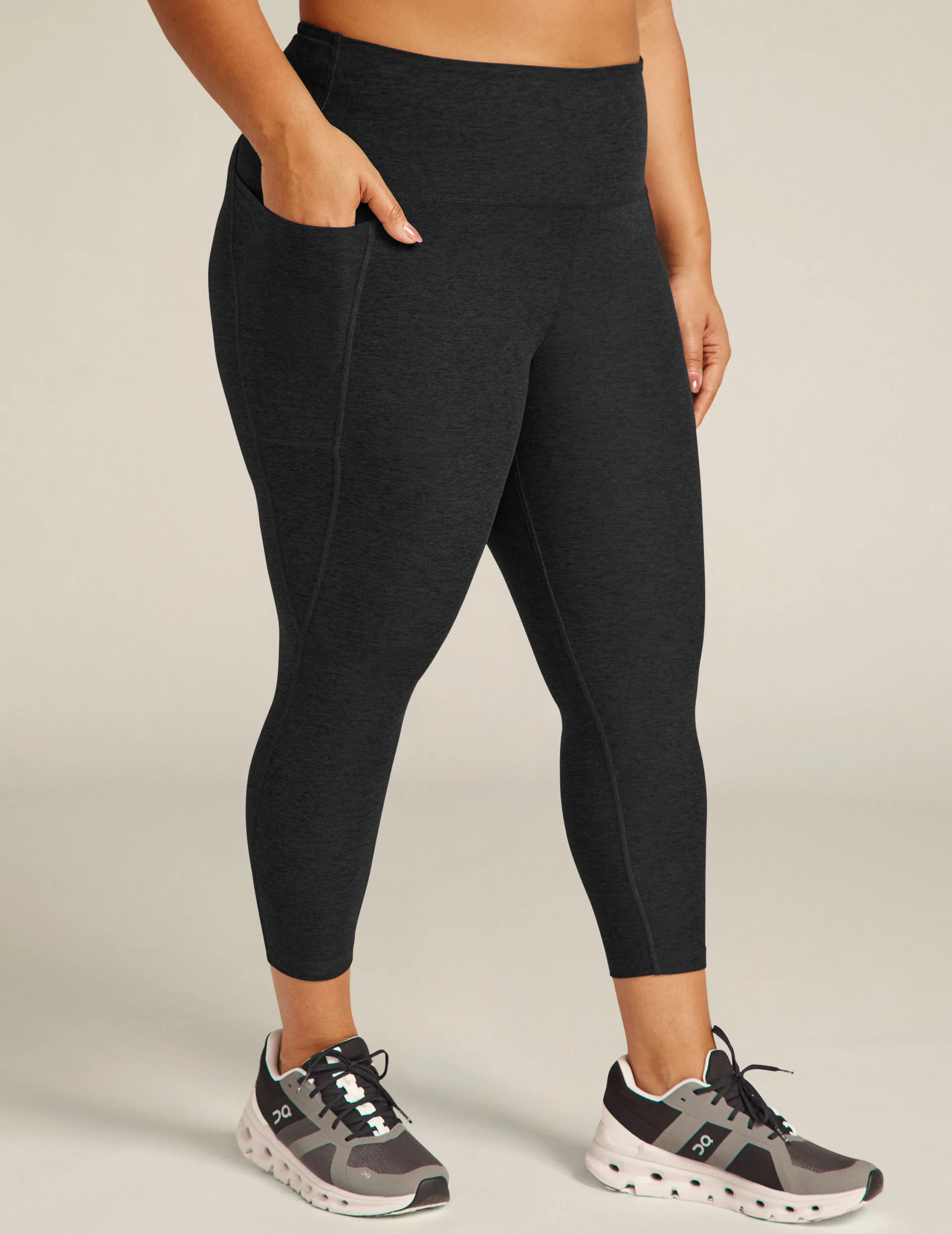 Spacedye Out Of Pocket High Waisted Midi Legging - Onhollan