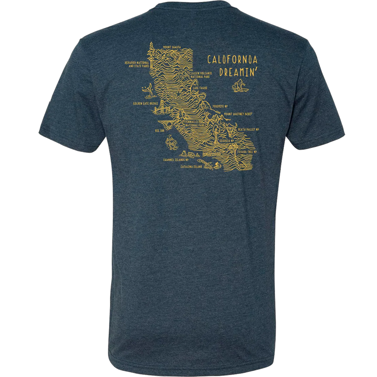 Men's California Topo Tee - Onhollan