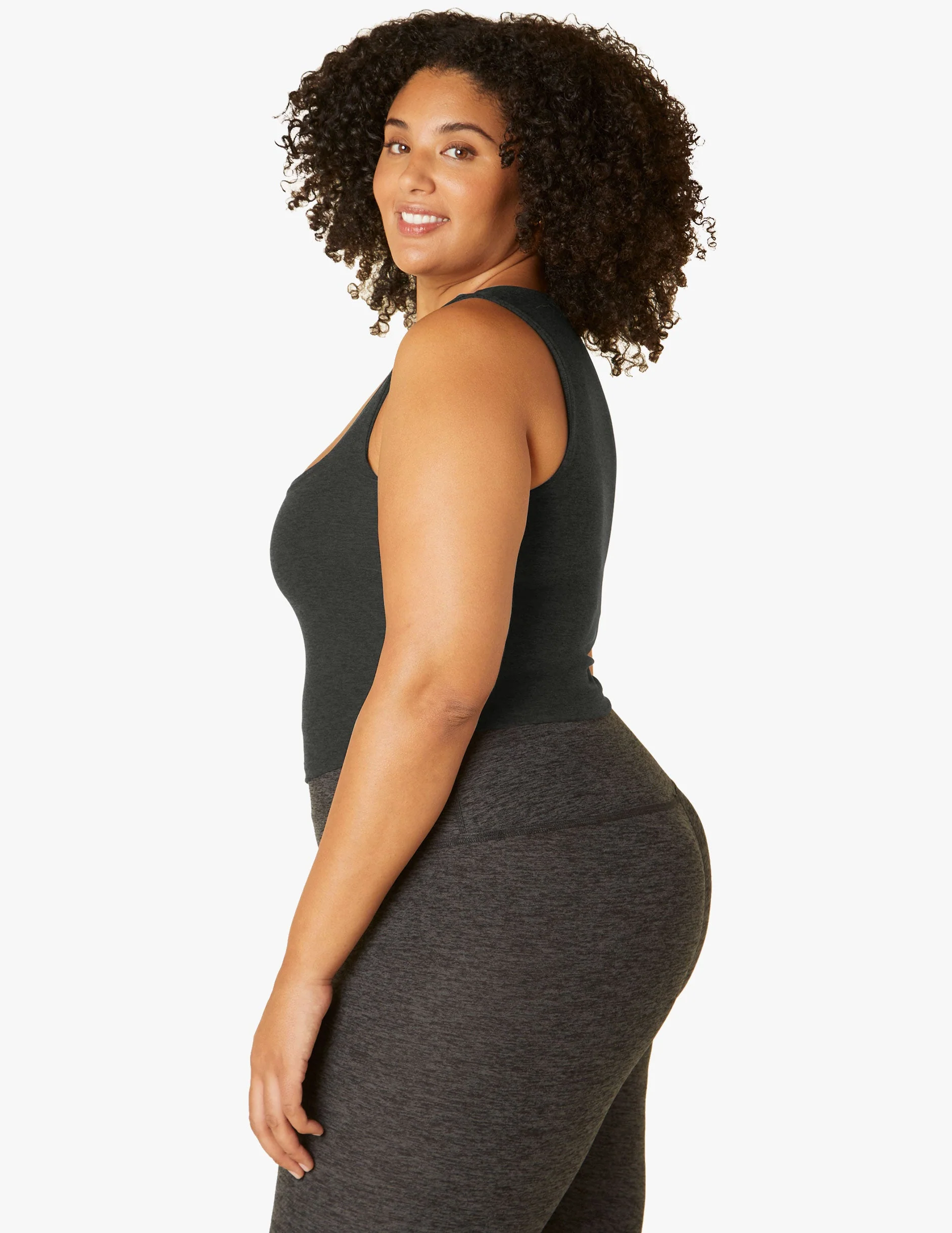 Spacedye Square Neck Cropped Tank - Onhollan