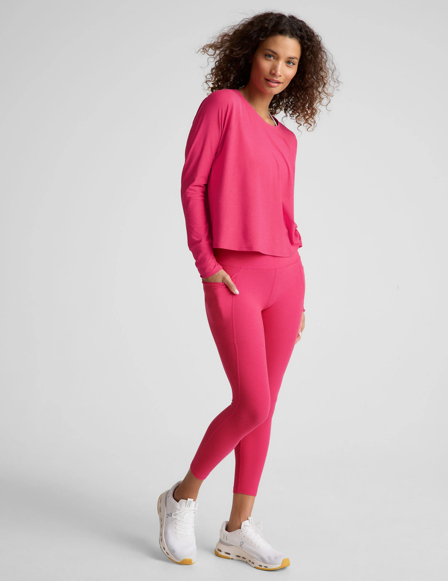 Spacedye Out Of Pocket High Waisted Capri Legging - Onhollan