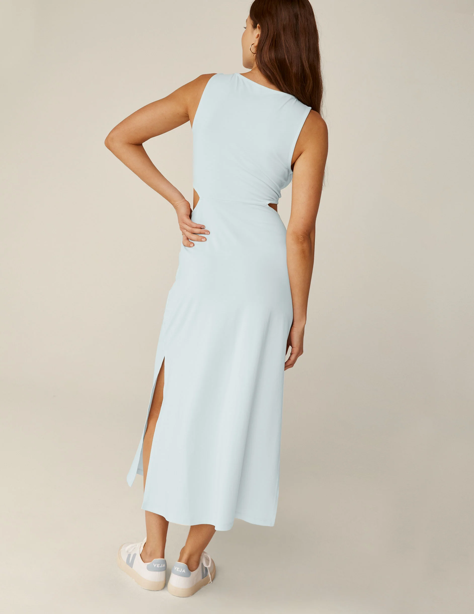 Around The World Front Twist Dress - Onhollan