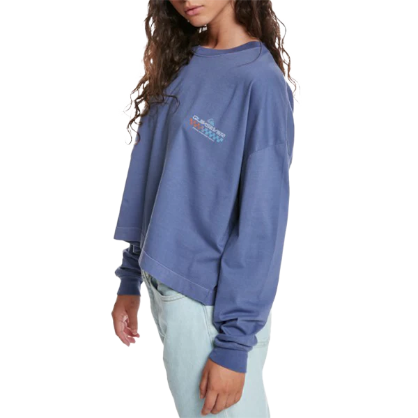 Women's Oversize Cropped Long Sleeve Tee - Onhollan