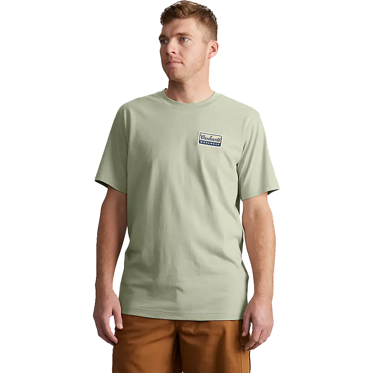 Men's Leightweight Short Sleeve Script Patch T-Shirt - Onhollan