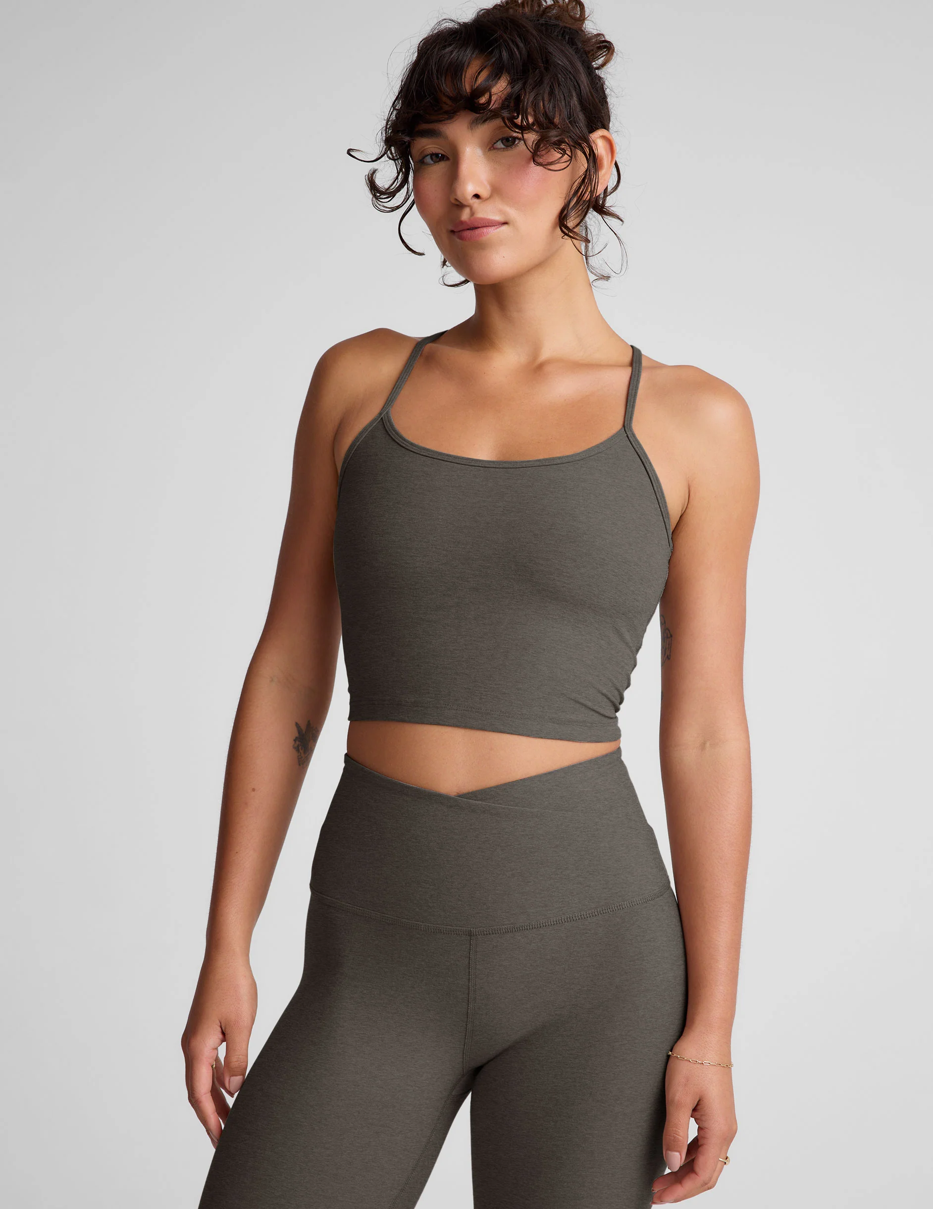 Spacedye Slim Racerback Cropped Tank - Onhollan