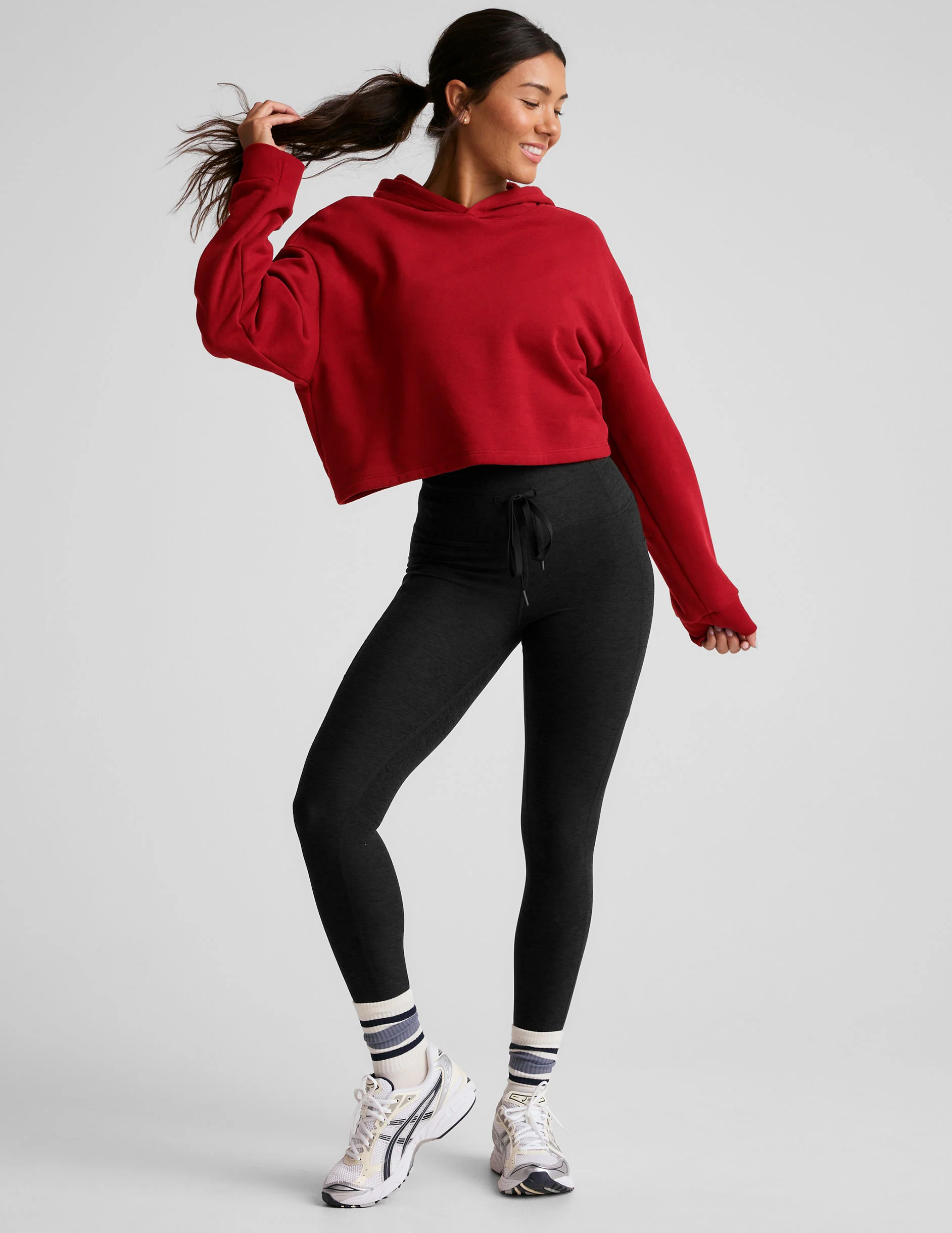 LuxeFleece Happiness Cropped Hoodie - Onhollan