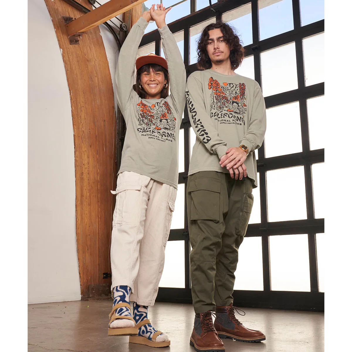 National Parks of California Vintage Long Sleeve Tee - Onhollan