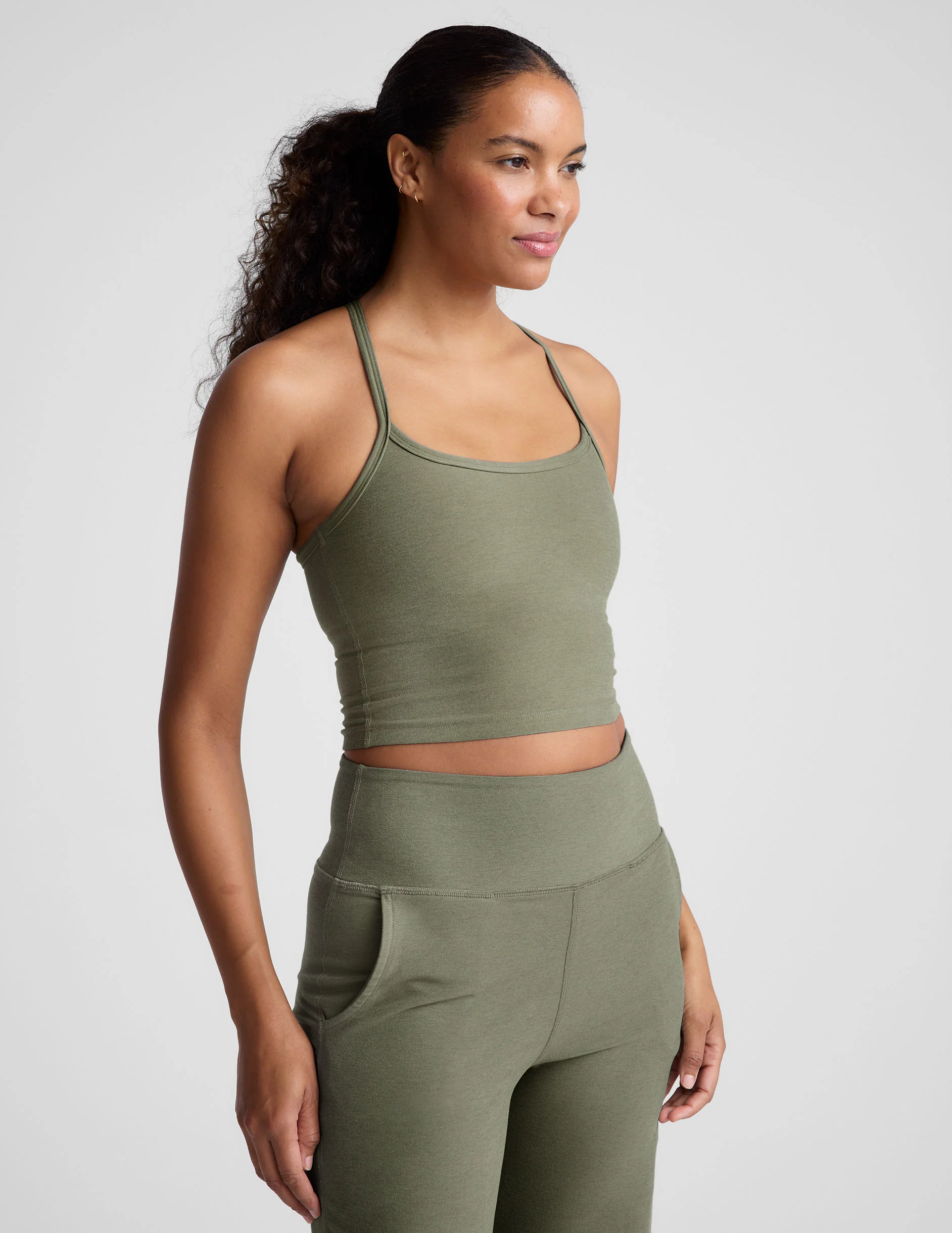 Spacedye Slim Racerback Cropped Tank - Onhollan
