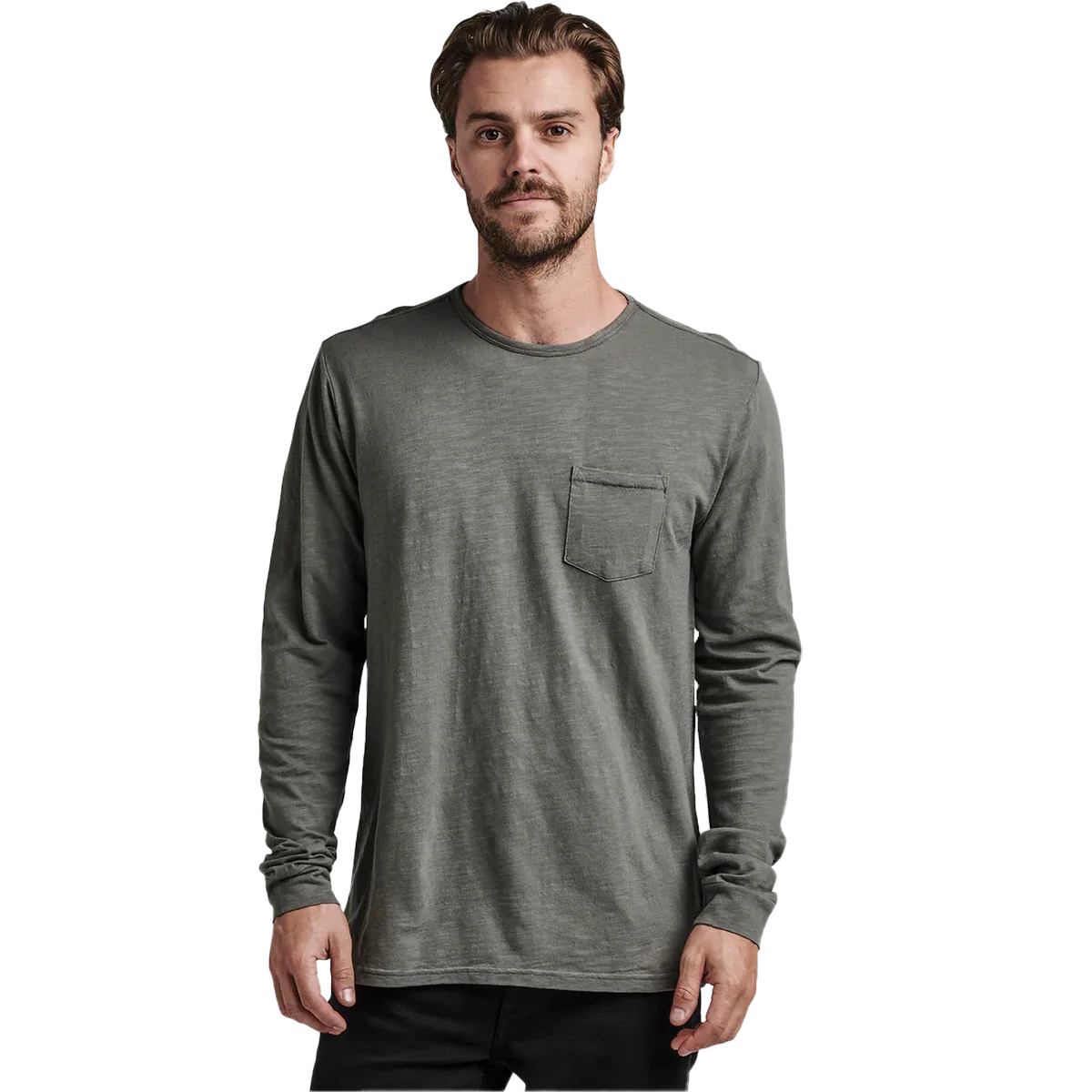 Men's Well Worn Midweight Organic Long Sleeve Tee - Onhollan