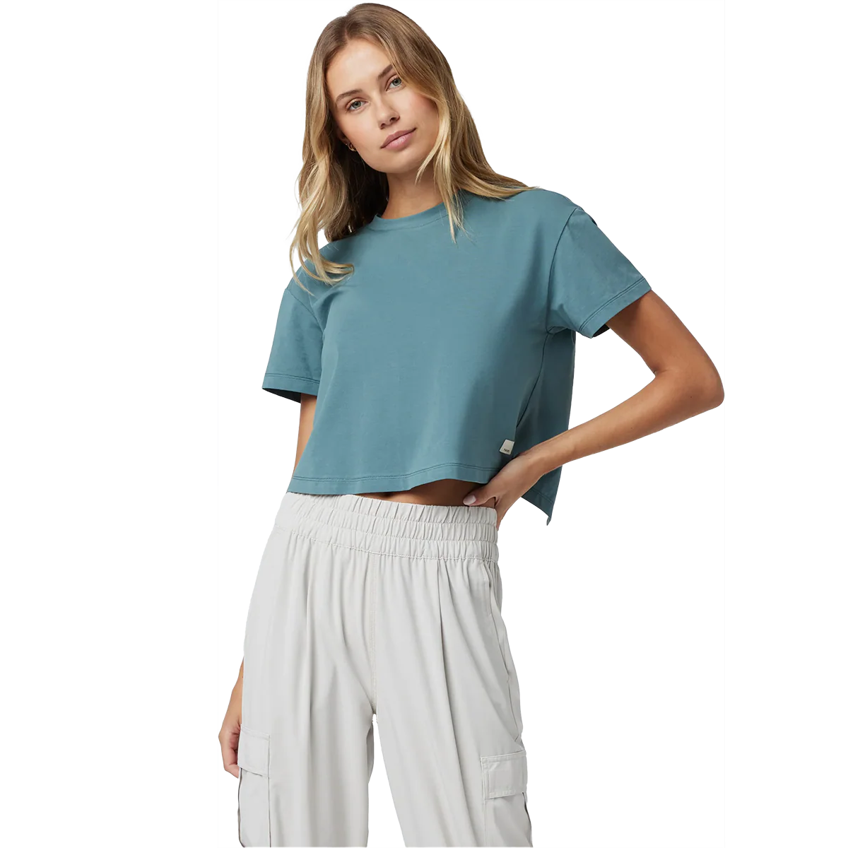 Women's Feather Cross Back Short Sleeve - Onhollan